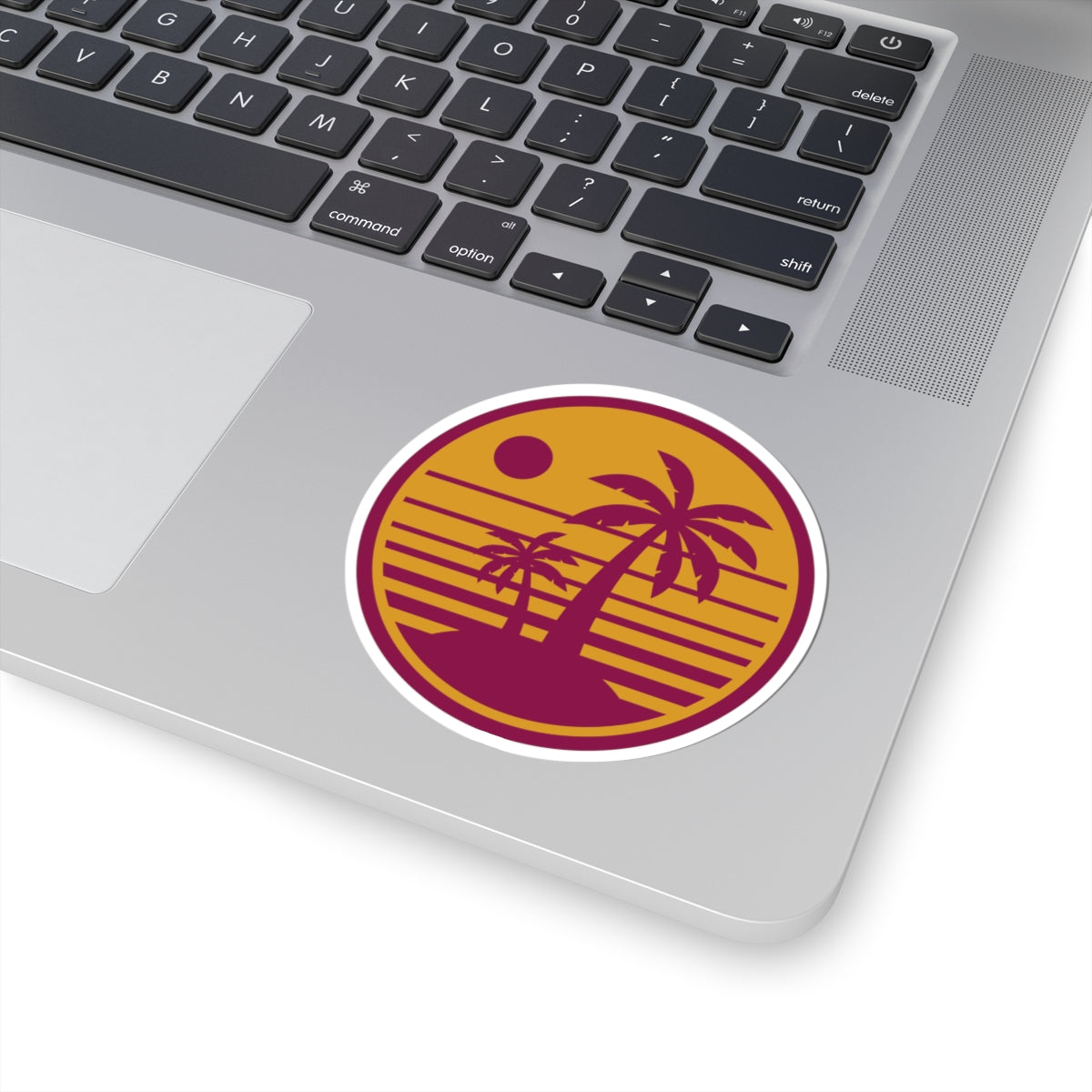 Tropical Sunset Stickers: Perfect for Laptop, Water Bottles, Travel Journals, Car Decor, Gift for Beach Lovers
