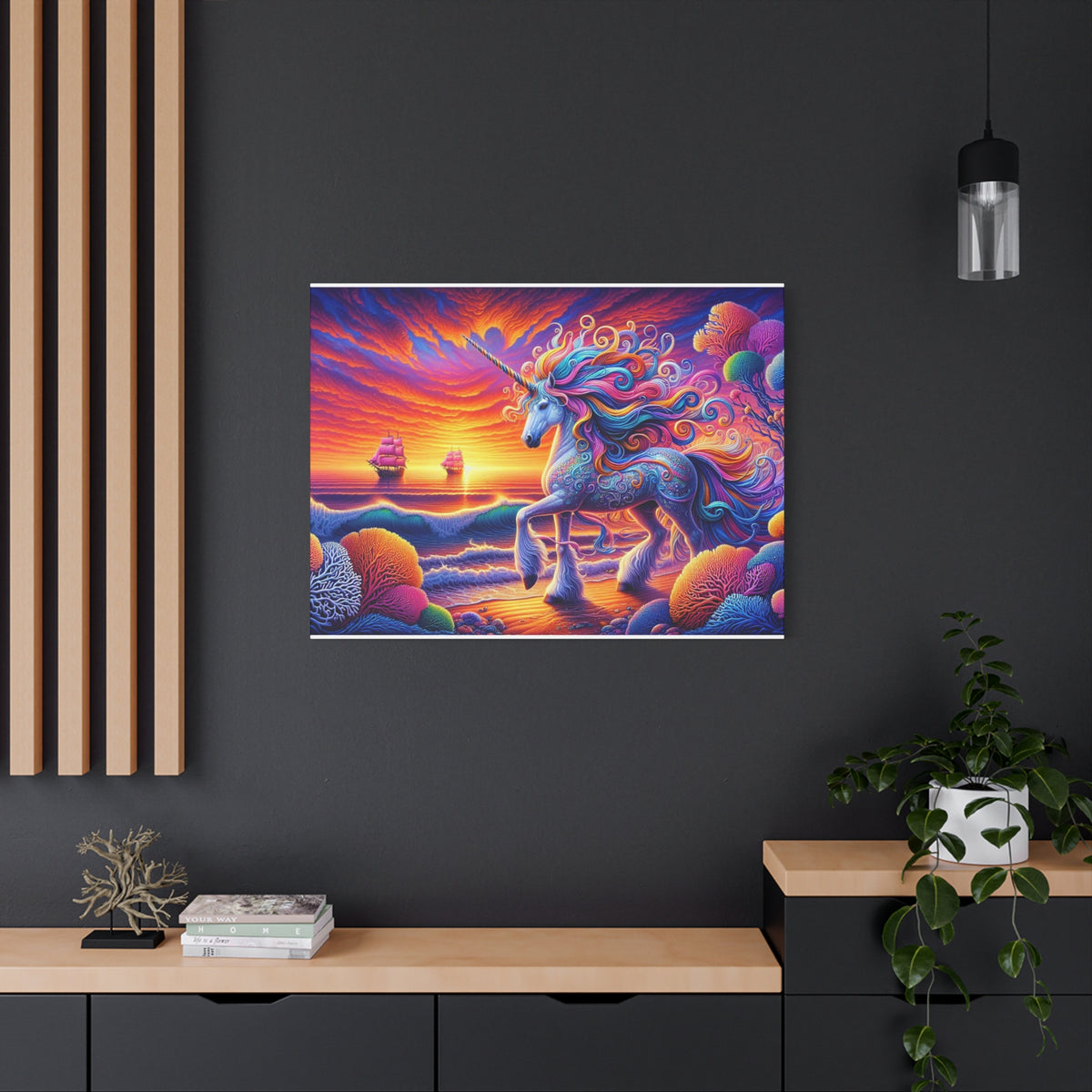Matte Canvas, Stretched, 1.25" Unicorn