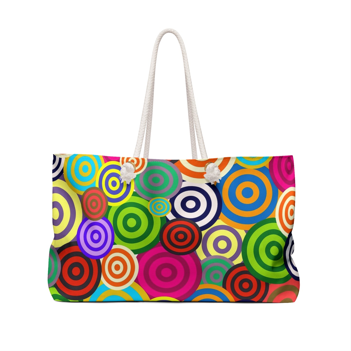 Colorful Weekender Bag, Vibrant Tote for Travel, Great for Beach Trips, Gym, Festivals, Artsy Getaways