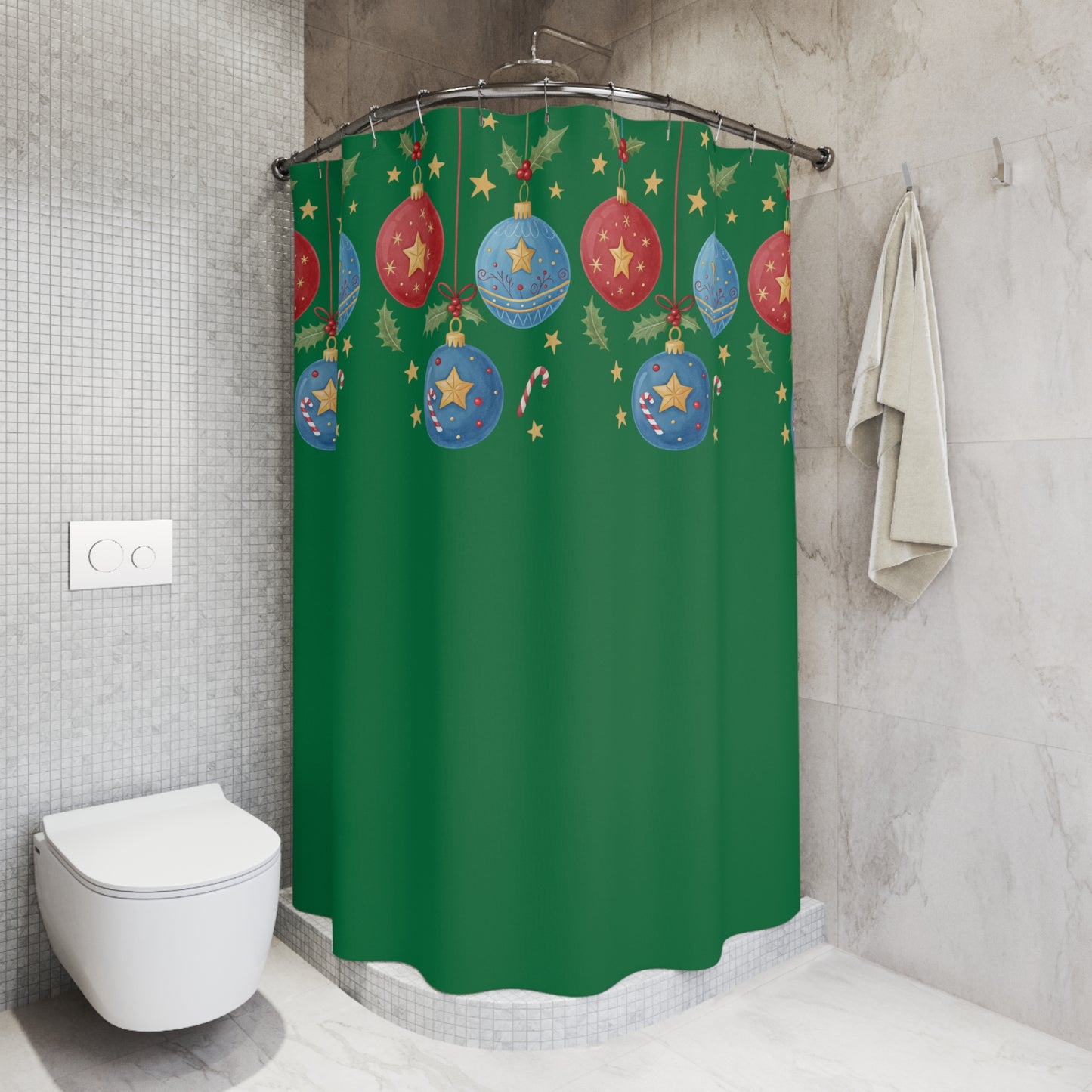 Festive Holiday Shower Curtains, Christmas Decor, Bathroom Accessories, Holiday Home Decor, Winter Vibes, Cheerful Gift Ideas