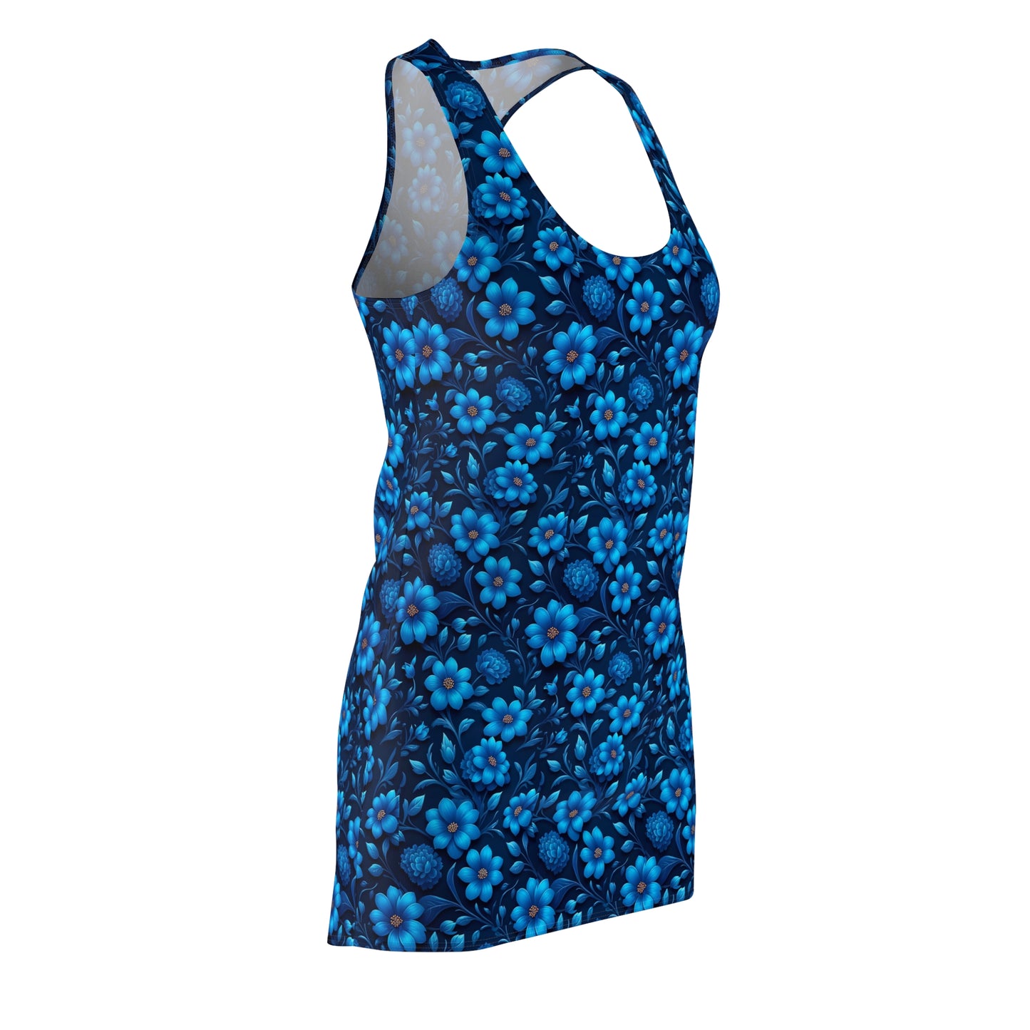 Floral Print Racerback Dress - Soft Summer Style, Perfect for Casual Outings, Beach Days, Parties, Festivals, and Everyday Wear