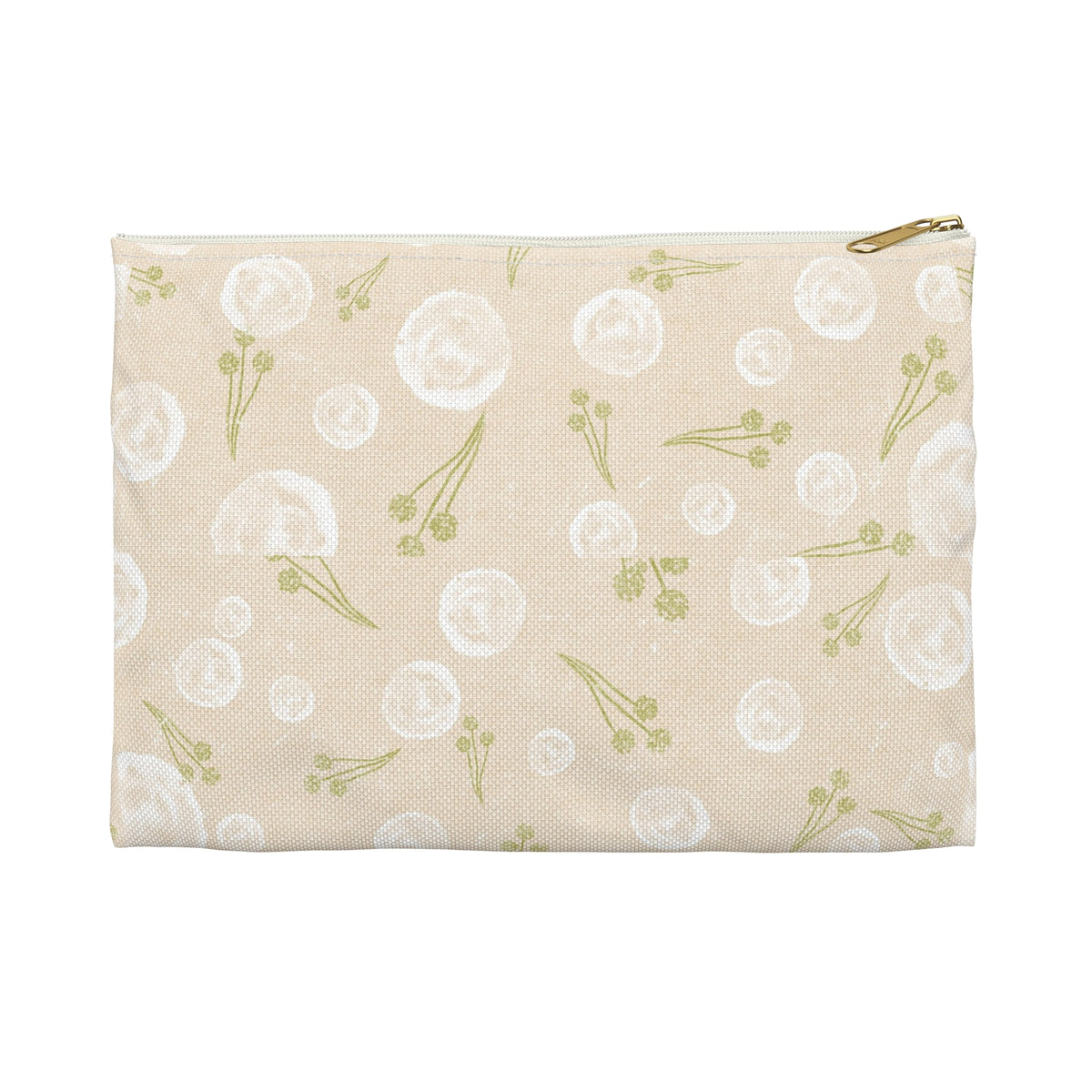 Floral Accessory Pouch - Cute Storage for Makeup, Travel, Organizing, Gifts, Eco-friendly