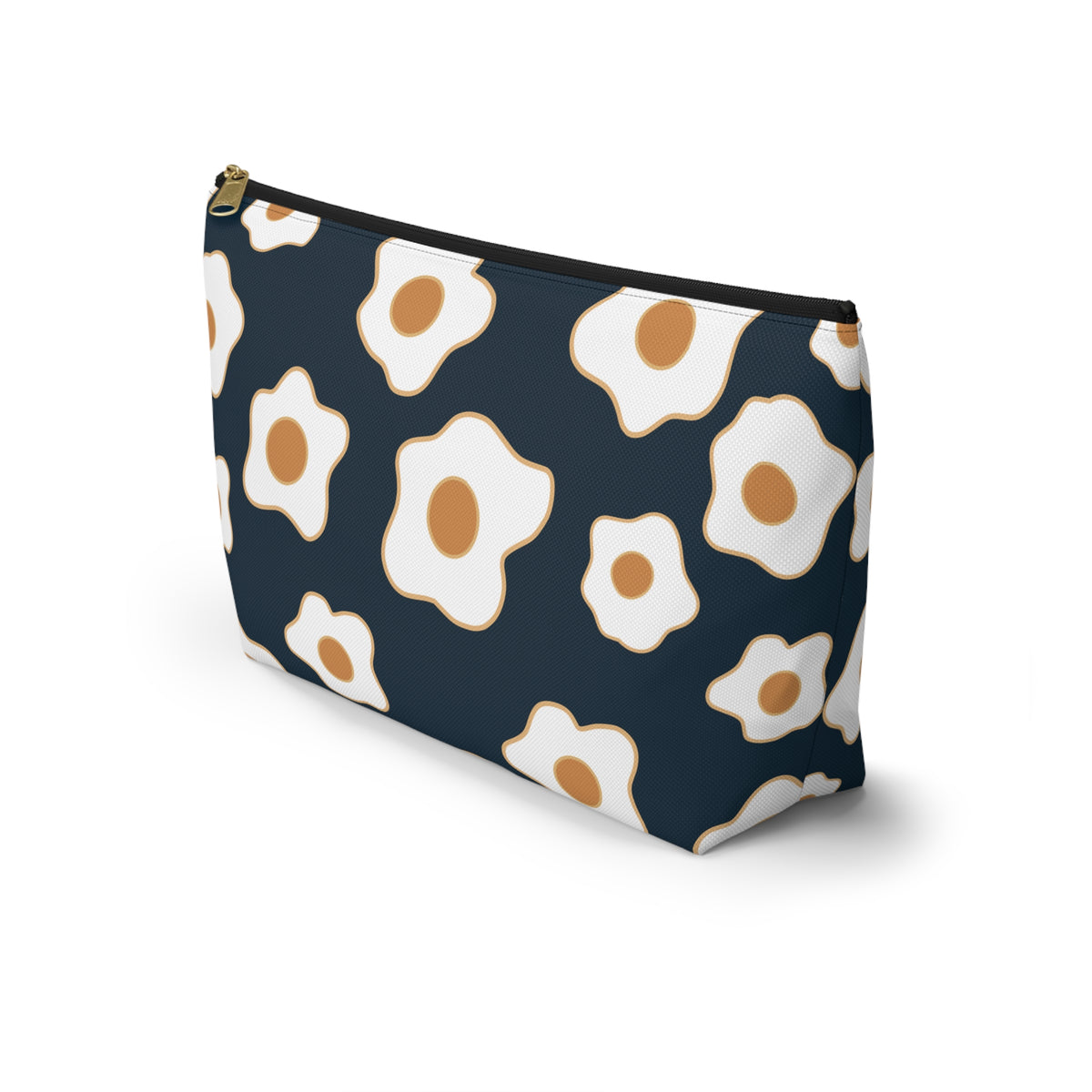 Egg Pattern Accessory Pouch | Cute Makeup Bag, Travel Organizer, Gift for Her, Egg Lover, Fun Pouch, Floral Cosmetic Bag
