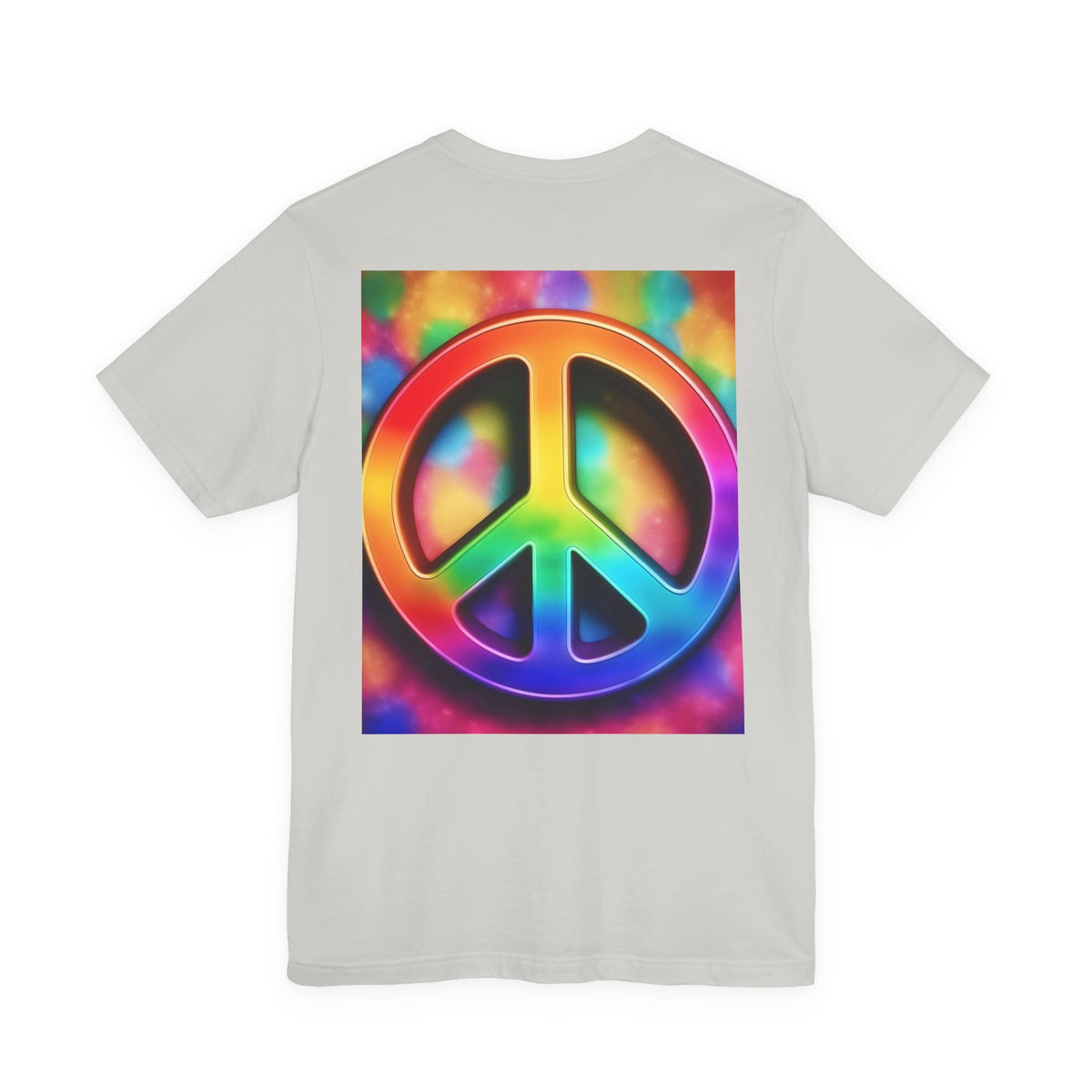 Peace Sign Tie-Dye Tee — Rainbow Hippie Peace Symbol T-Shirt