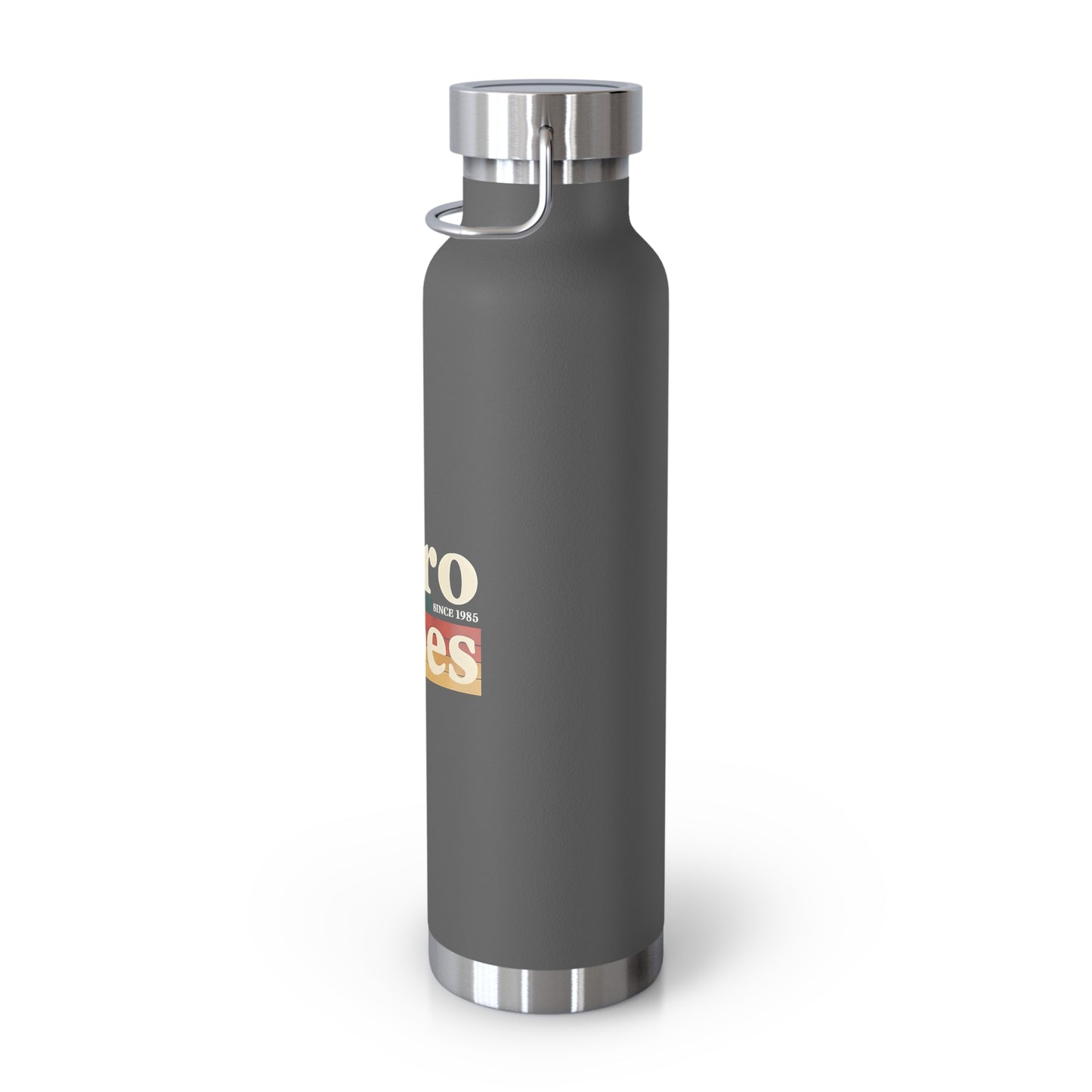 Retro Vibes Insulated Water Bottle, 22oz - Trendy Travel Flask, Stylish Hydration Gift for Fitness Lovers, Eco-Friendly Beverage Container