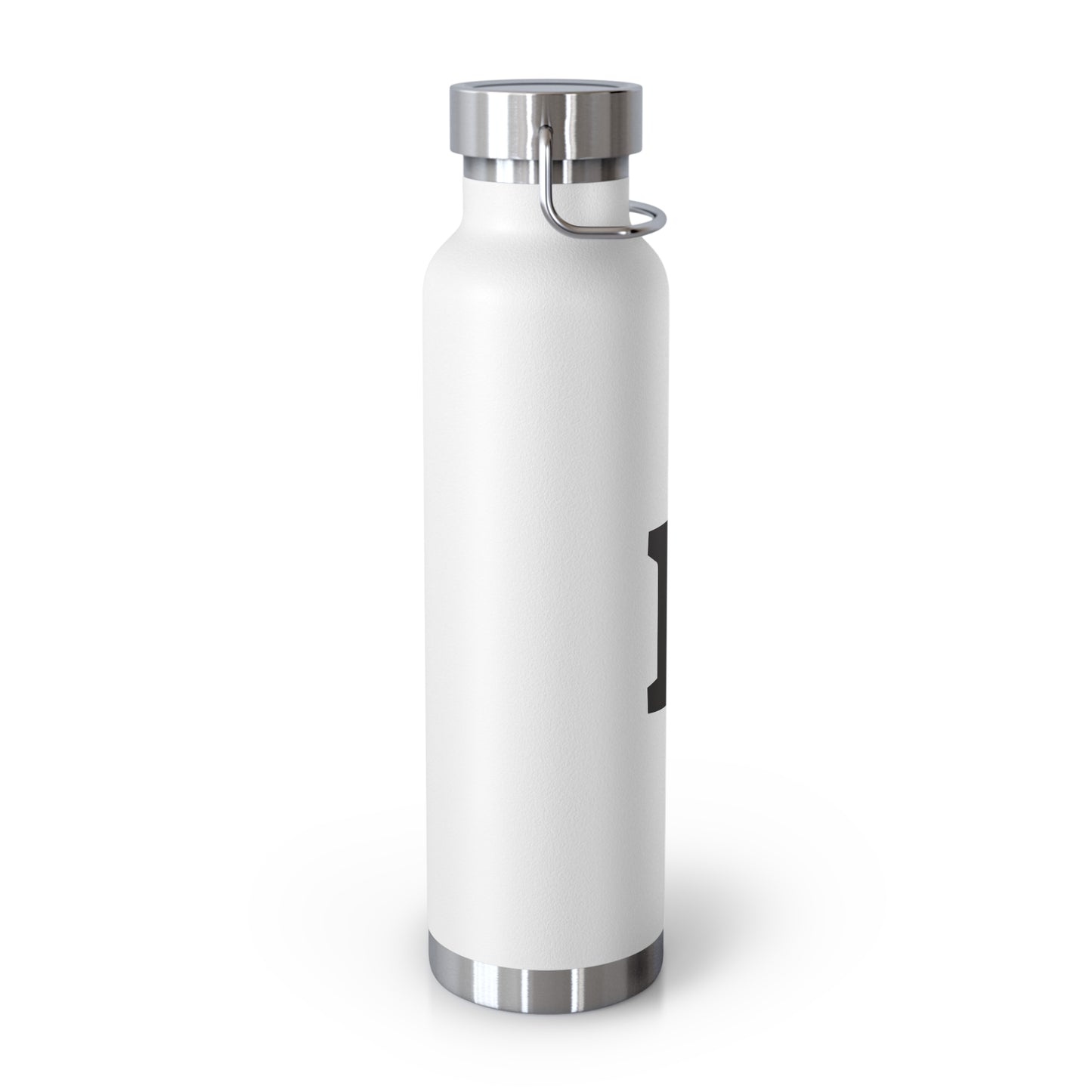Personalized Copper Insulated Water Bottle, 22oz - "D" Custom Monogram, Travel Mug, Fitness Bottle, Hydration Gift, Eco-Friendly