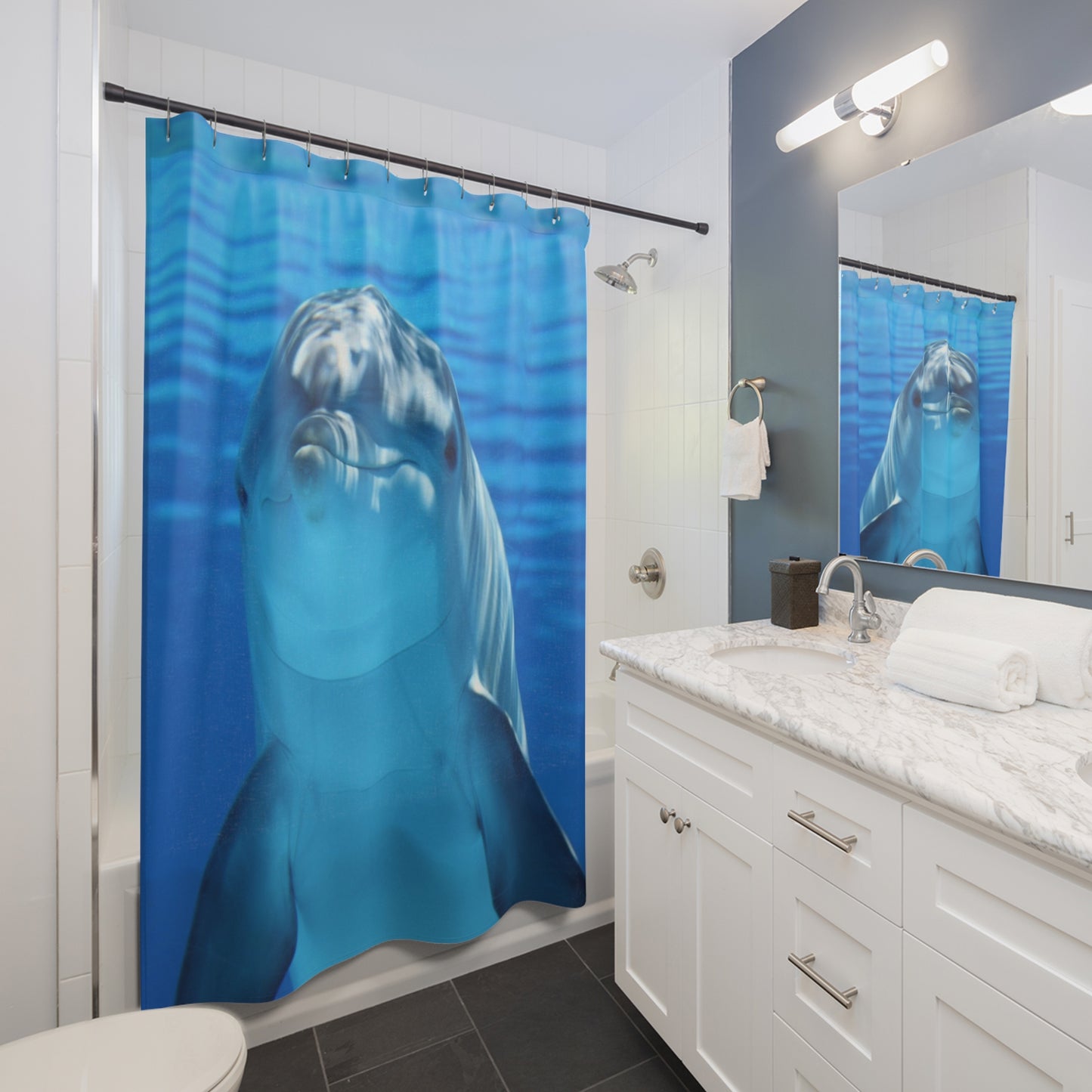 Shower Curtains dolphin