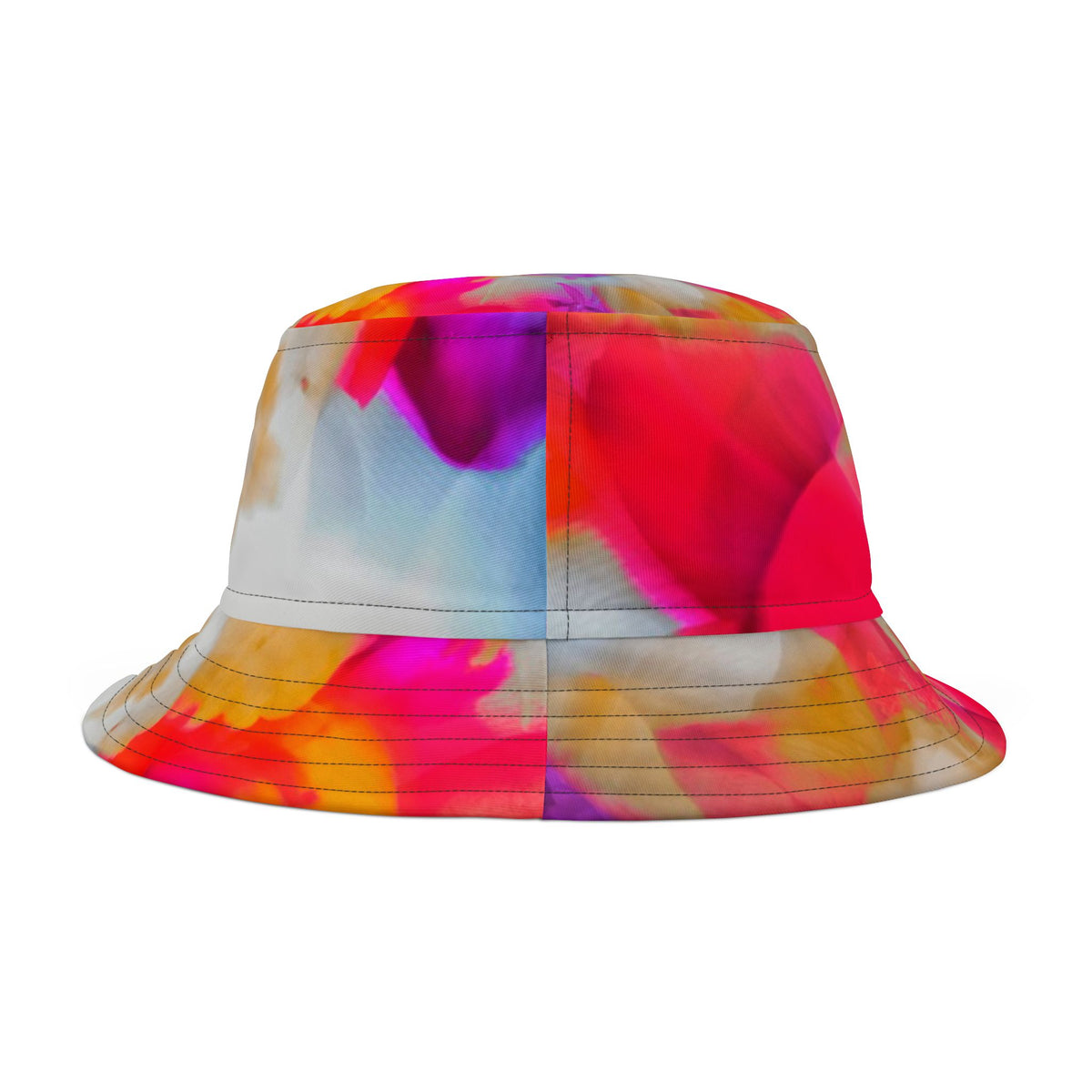 Vibrant Floral Bucket Hat, Stylish Summer Accessory, Beach Wear, Festival Hat, Outdoor Sun Protection, Gift for Nature Lovers