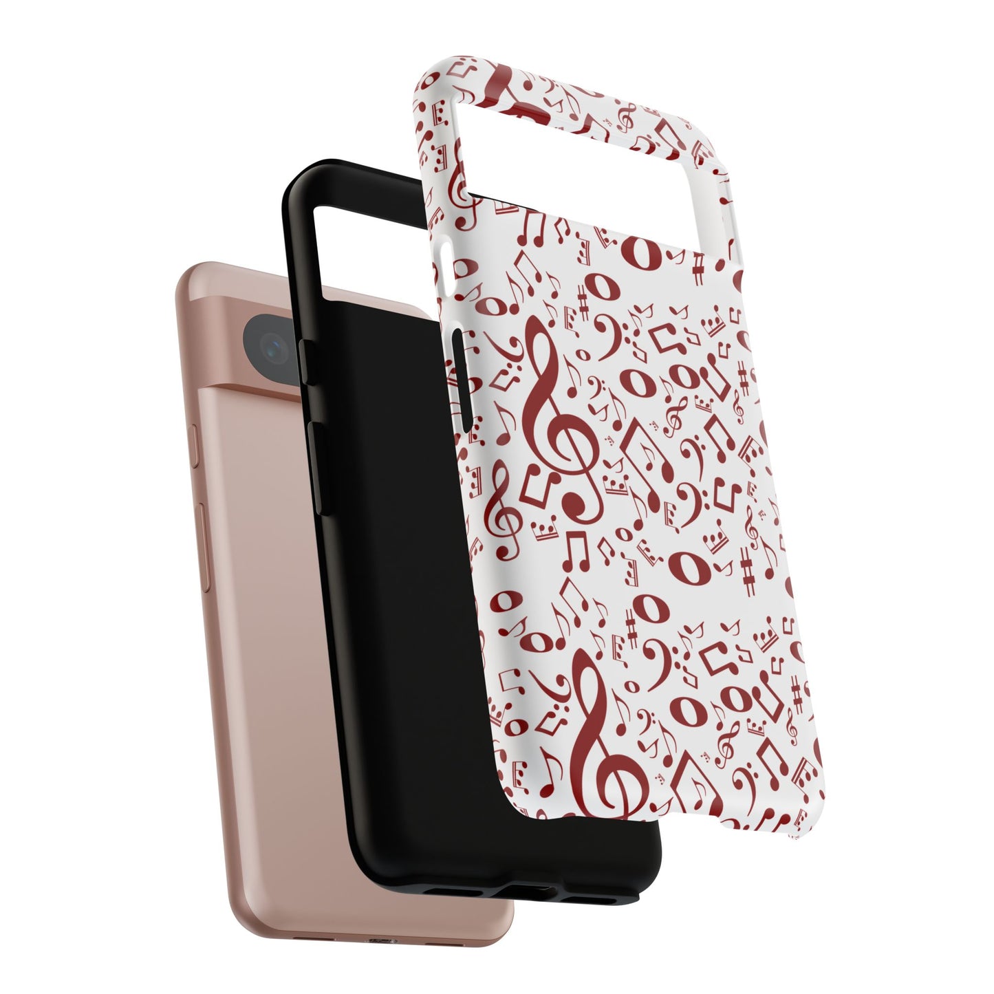 Musical Note Phone Case, Tough iPhone Cover, Gift for Musicians, Customizable, Music Lover's Accessory, Durable Phone Protection