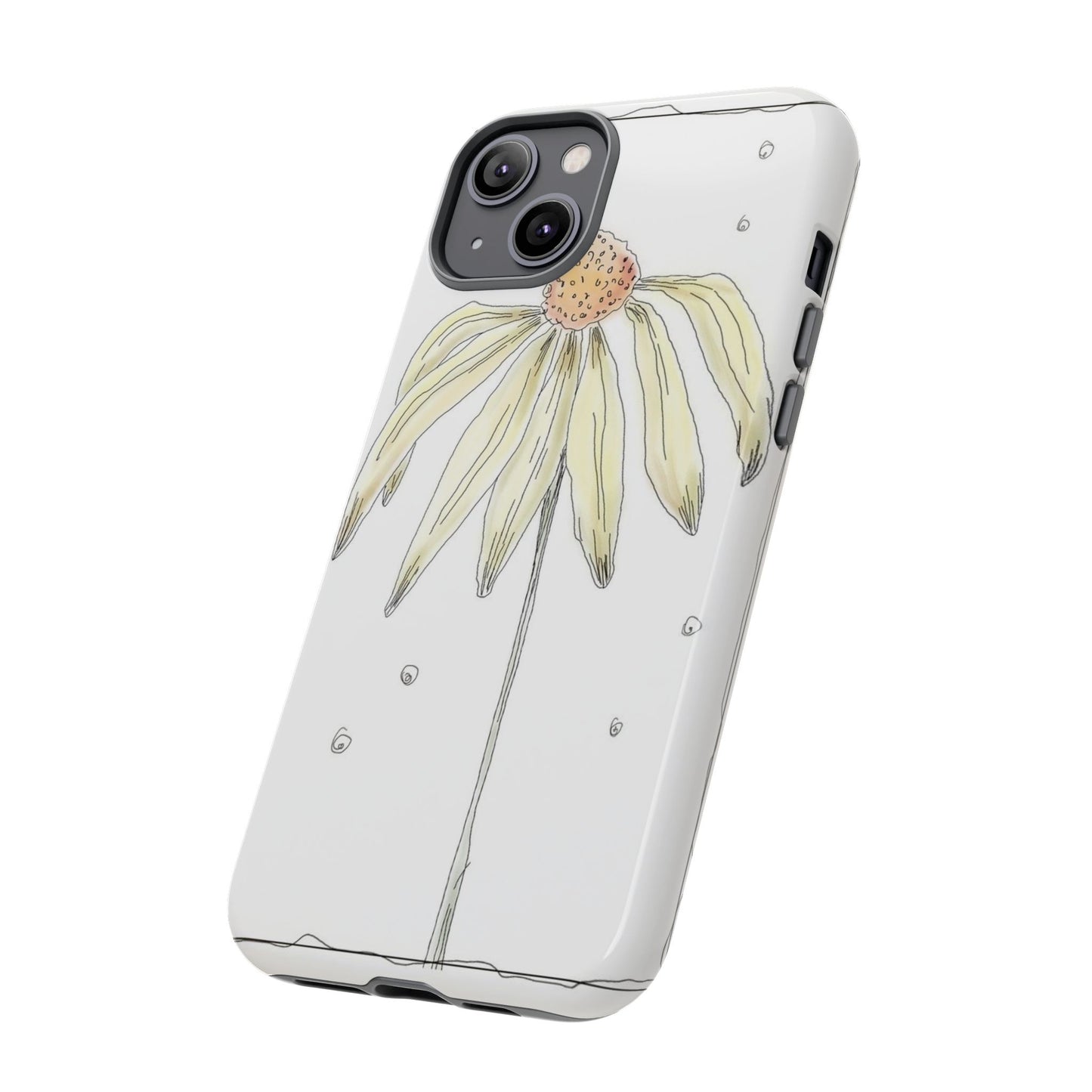 Flower Phone Case with Delicate Design, Tough Phone Cover, Nature Lover Gift, Floral Tech Accessory, Stylish Phone Protection