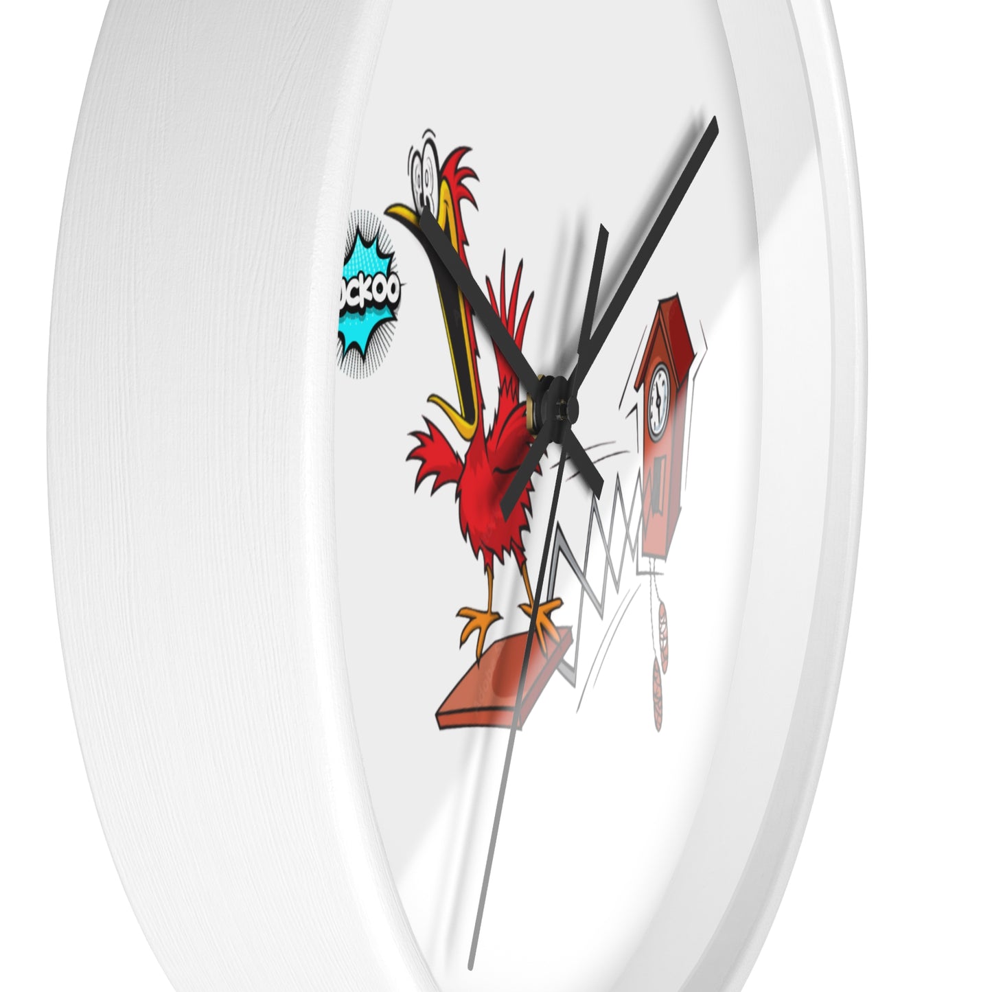 Quirky Rooster Cuckoo Wall Clock, Fun Home Decor