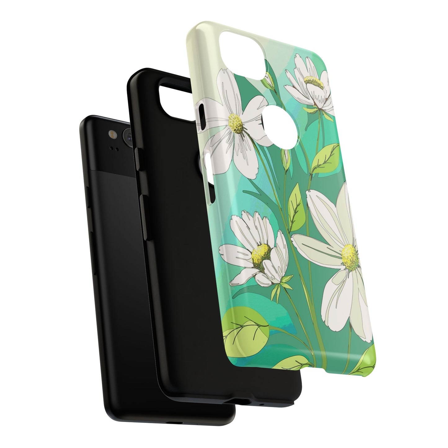 Floral Phone Case, Tough Cases, Flower Design, Nature Inspired, Eco-Friendly Cover, Unique Gift for Her, Spring Accessories