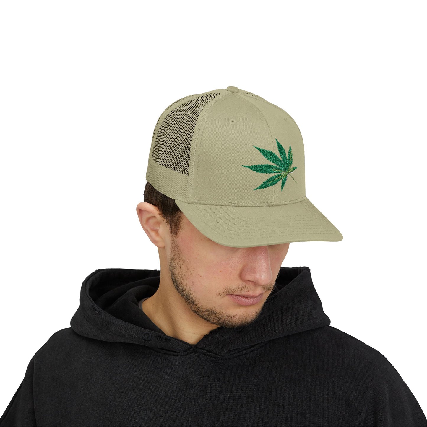 Cannabis Leaf Snapback Trucker Cap | Stylish Hat for Weed Enthusiasts | Perfect for Festivals, Parties, Gifts, and Outdoor Adventures