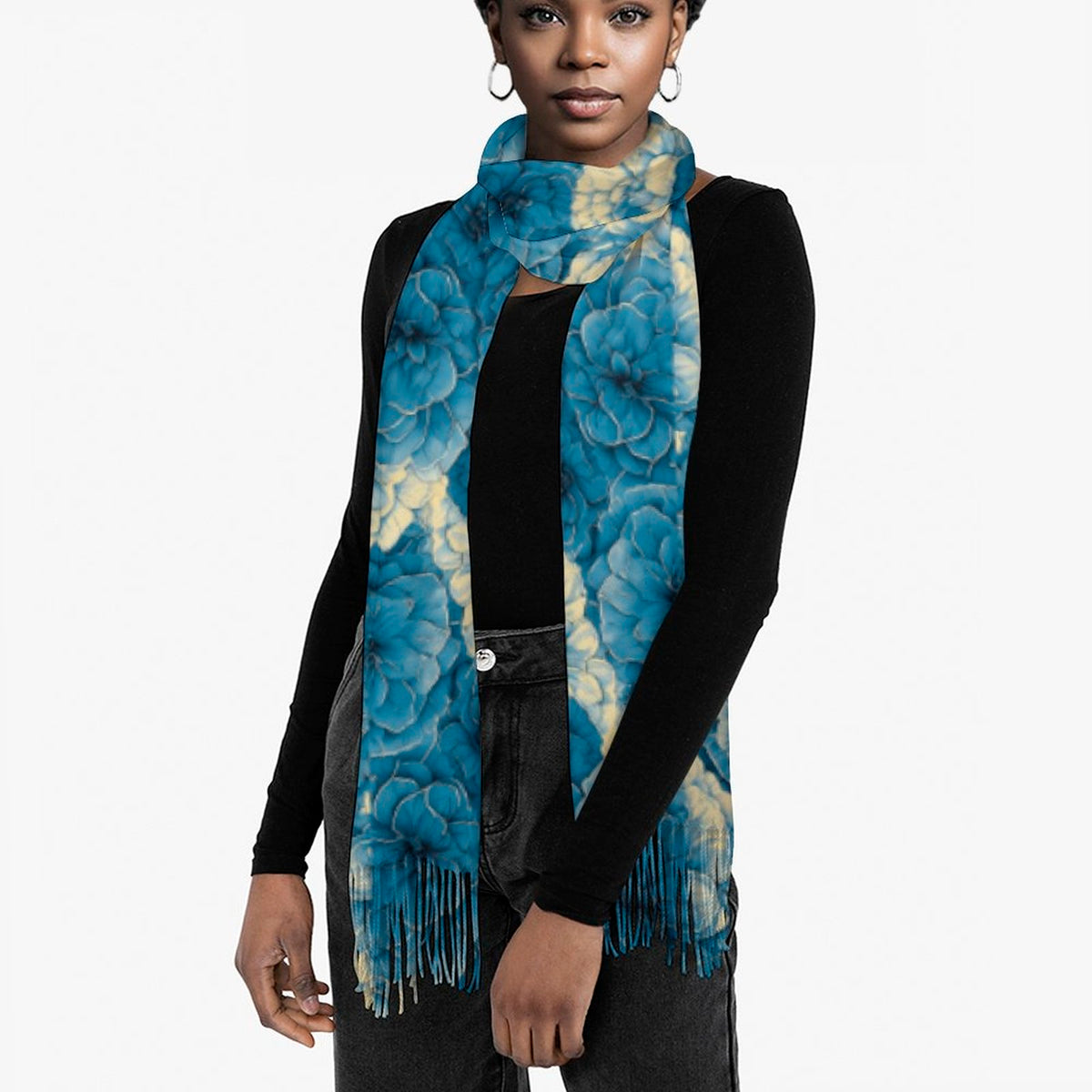 Cashmere-like Tassel Scarf