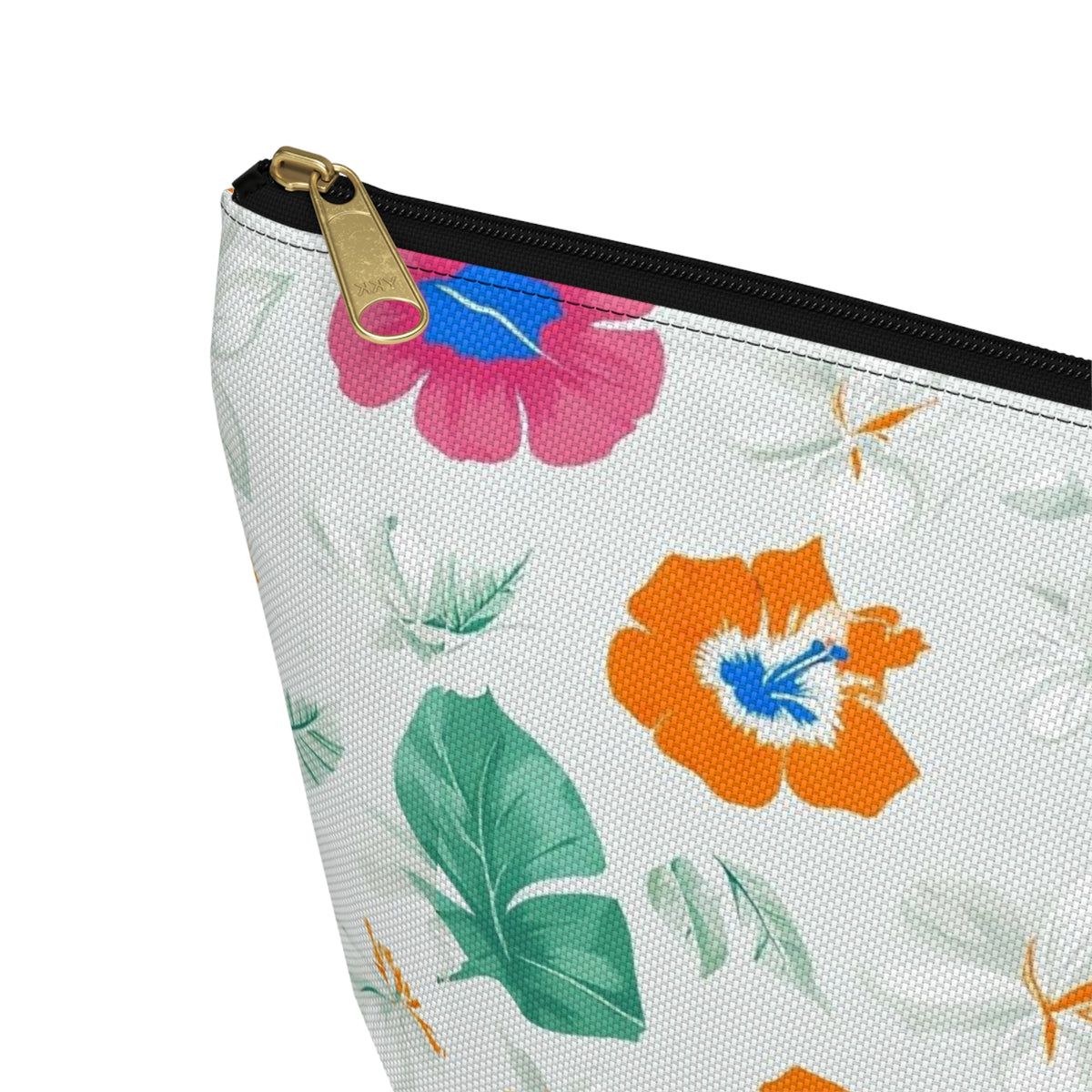 Floral Tropical Accessory Pouch — T‑Bottom Cosmetic Bag