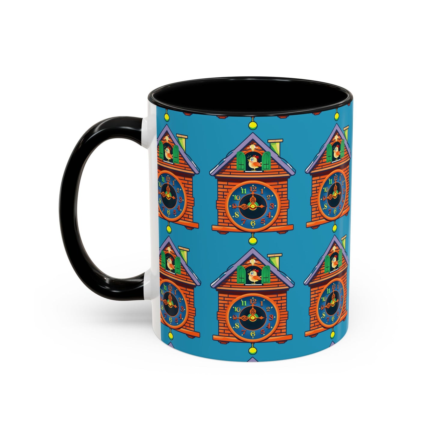 Whimsical Clock House Coffee Mug Unique Gift for Home Decor