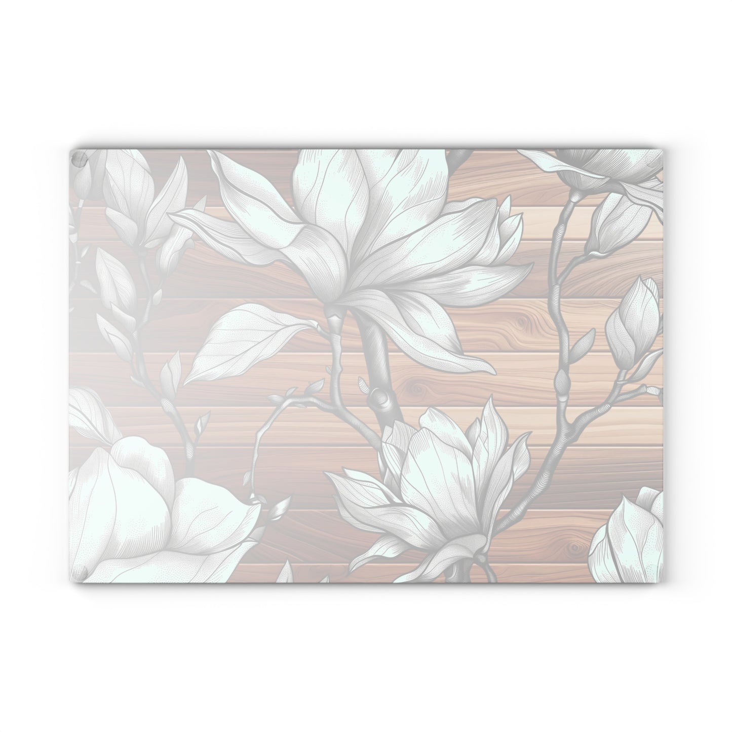 Elegant Floral Glass Cutting Board, Kitchen Decor, Housewarming Gift, Wedding Present, Cooking Accessory, Stylish Kitchenware