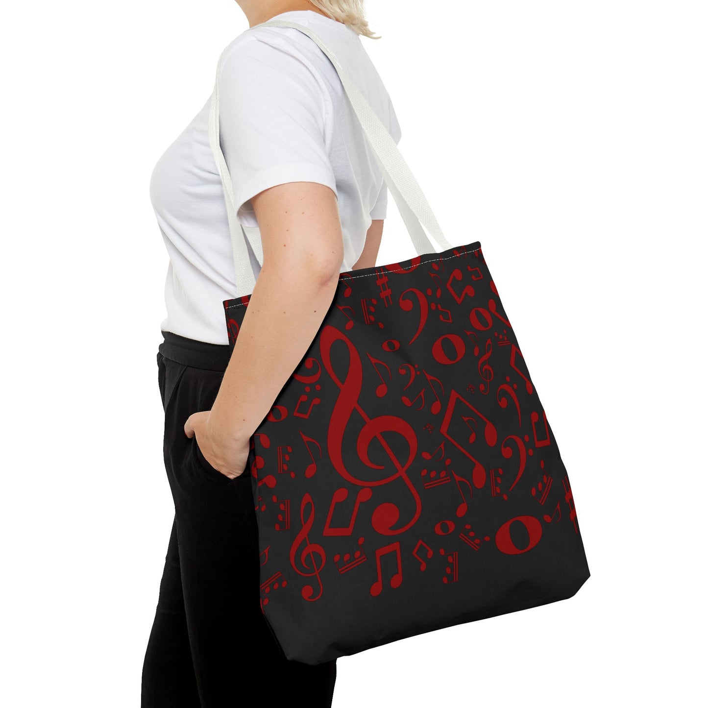 Stylish Music Note Tote Bag, Musical Gifts for Musicians, Eco-Friendly, Concert Accessories, Everyday Use, Unique Gift Idea