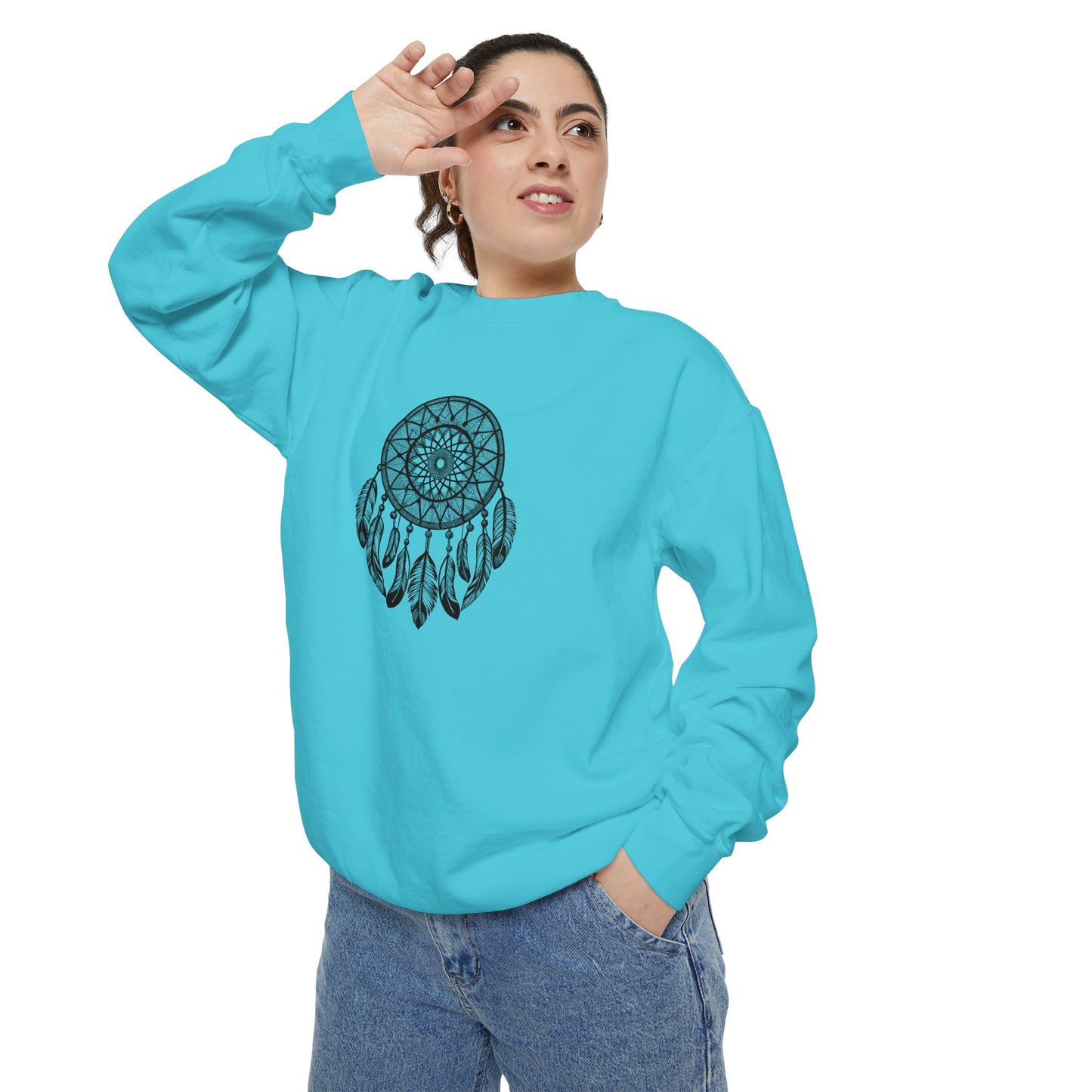 Dreamcatcher Sweatshirt for Cozy Vibes, Perfect Gift for Boho Lovers, Casual Outfits, Fall Style, Relaxing Days