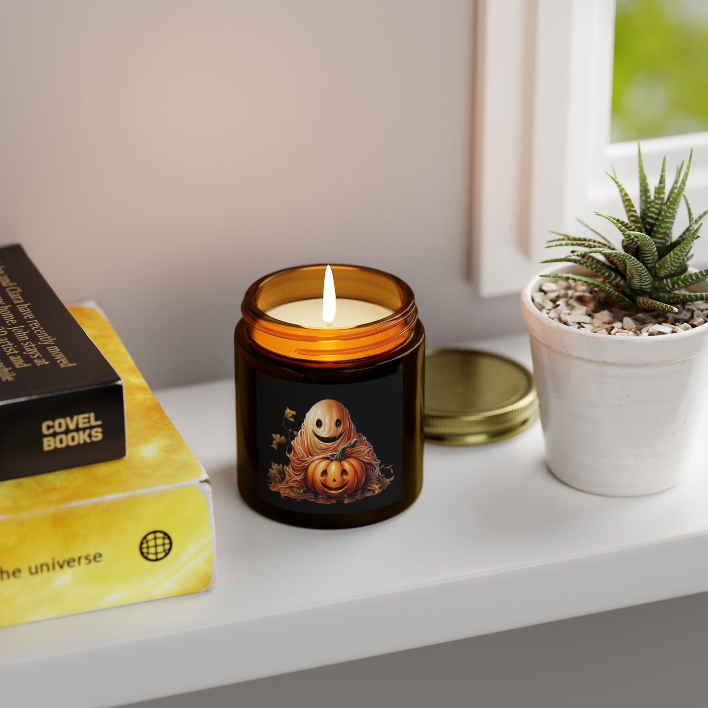 Halloween Scented Candles, Fall Decor, Cozy Home Fragrance, Pumpkin Spice Candle, Spooky Vibes, Autumn Gift