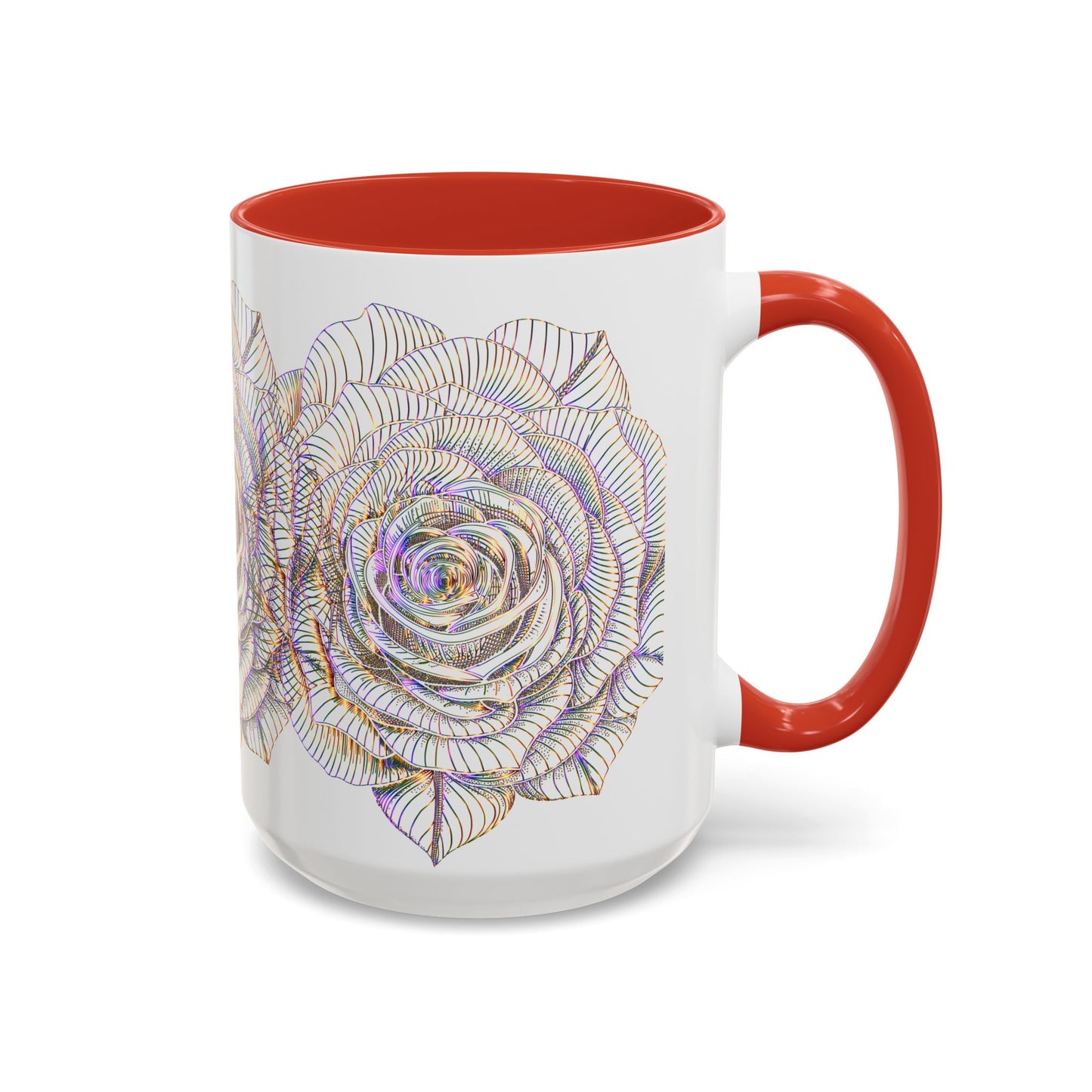 Holographic Floral Coffee Mug - Perfect Gift for Plant Lovers, Home Decor, Tea & Coffee Lovers, Mother's Day, Birthdays