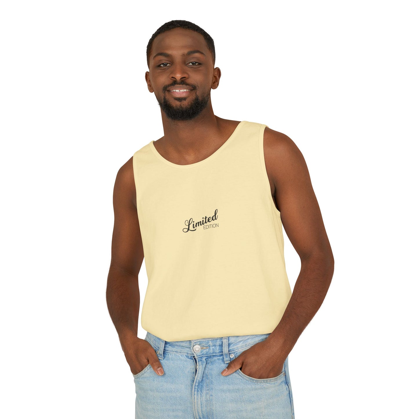 Limited Edition Unisex Garment-Dyed Tank Top, Summer Fashion, Beachwear, Gift for Him & Her, Casual Style, Relaxed Fit