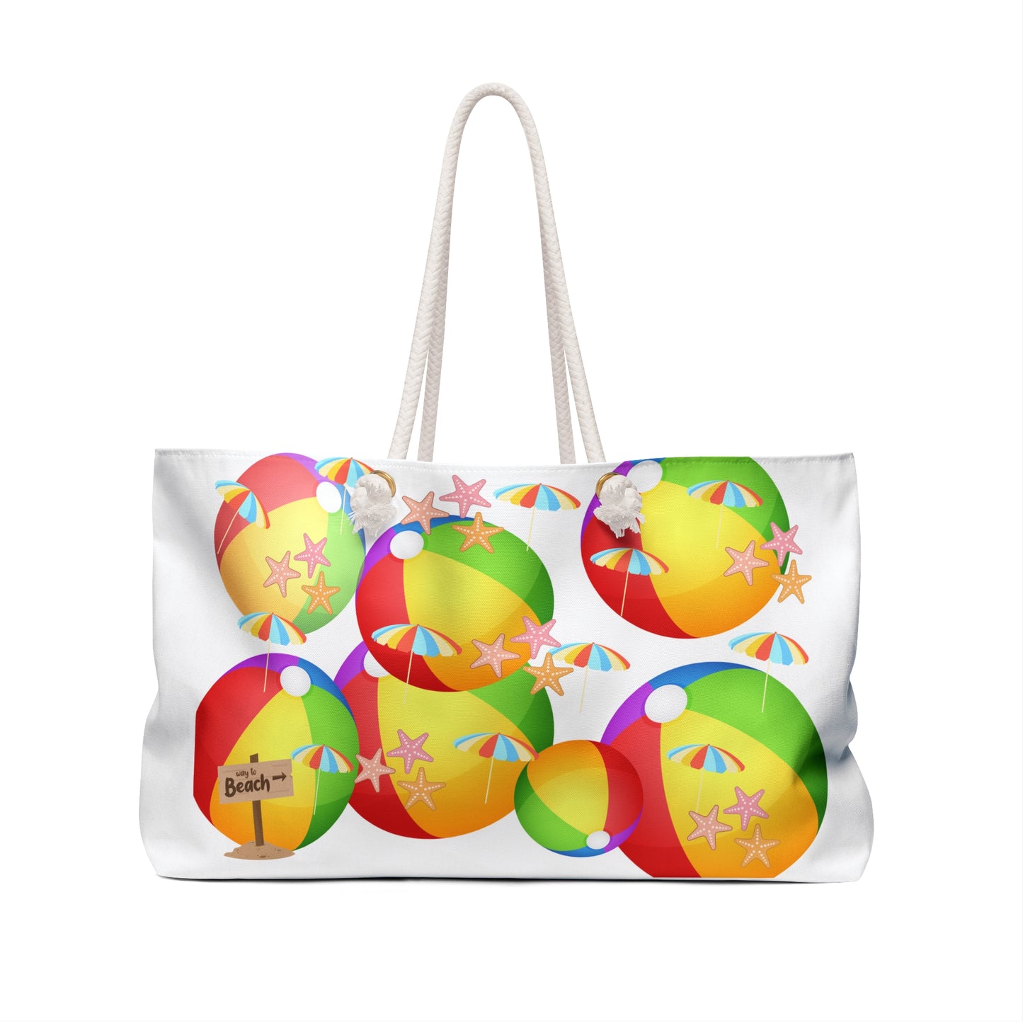Colorful Beach Ball Weekender Bag