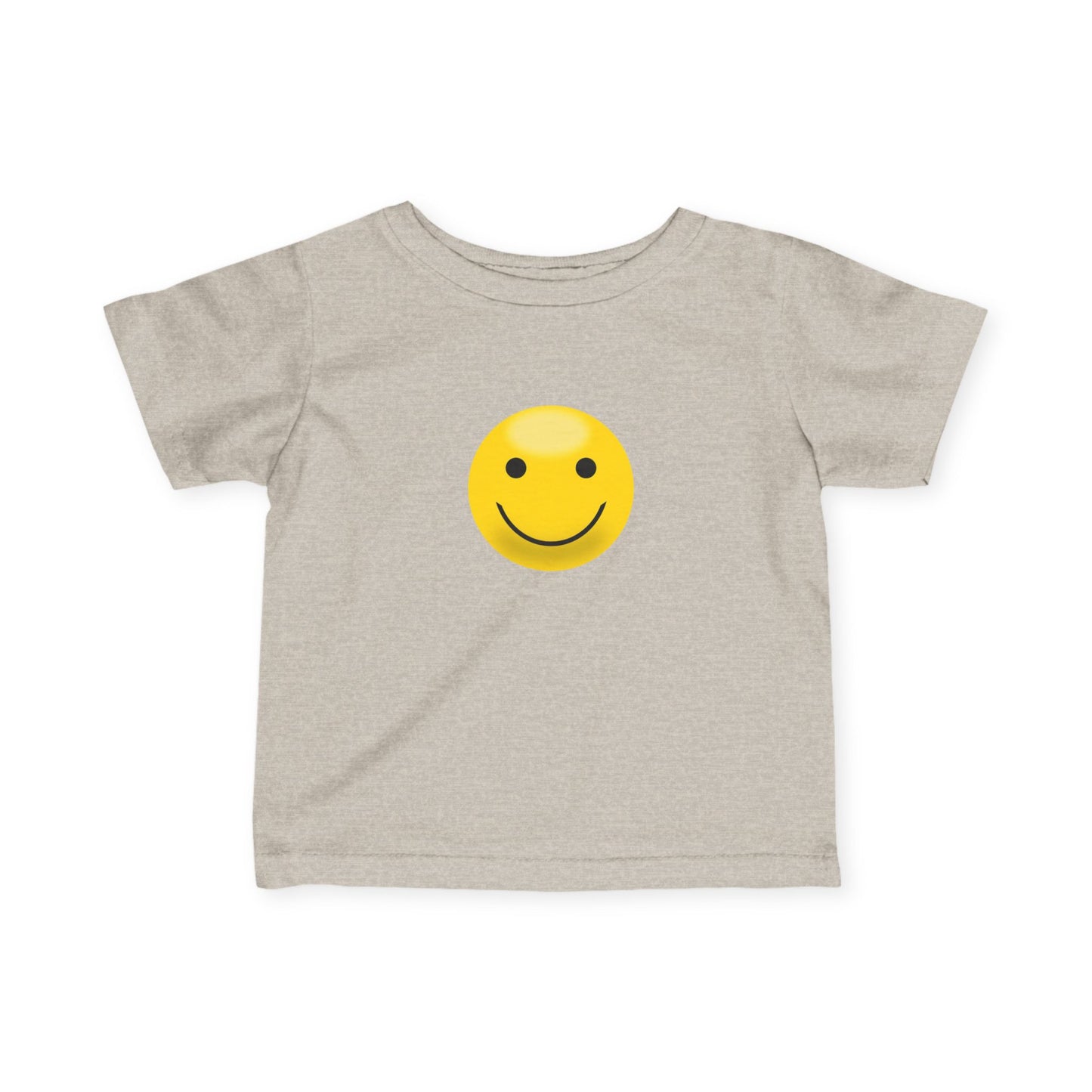Cute Infant T-Shirt with Smiley Face, Baby Tee, Toddler Clothing, Personalized Gift, Cute Baby Outfit, Summer Wear