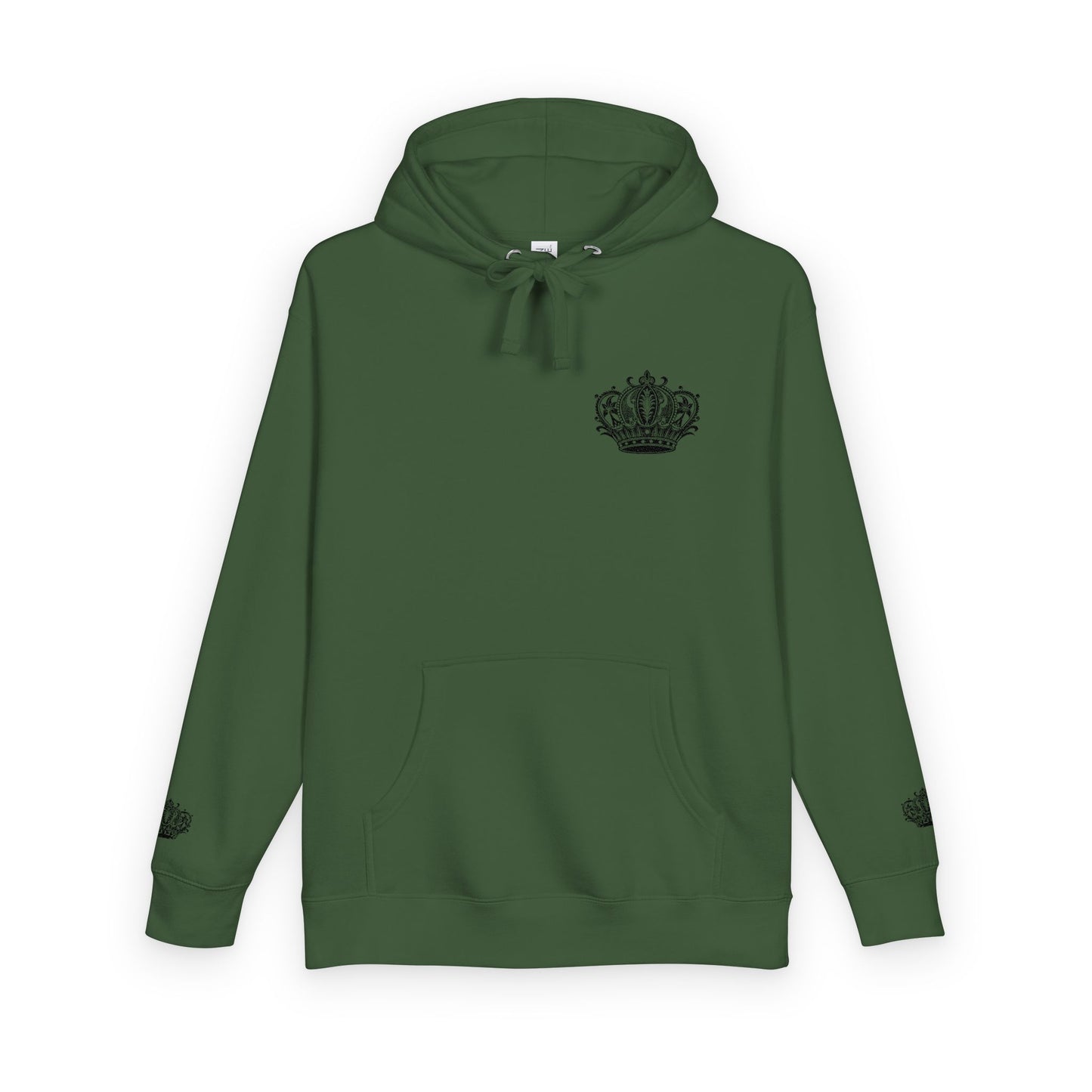 Crown Floral Unisex Fleece Hoodie | Cozy Streetwear, Perfect Gift for Him & Her, Autumn Fashion, Casual Wear, Trendy Outfit