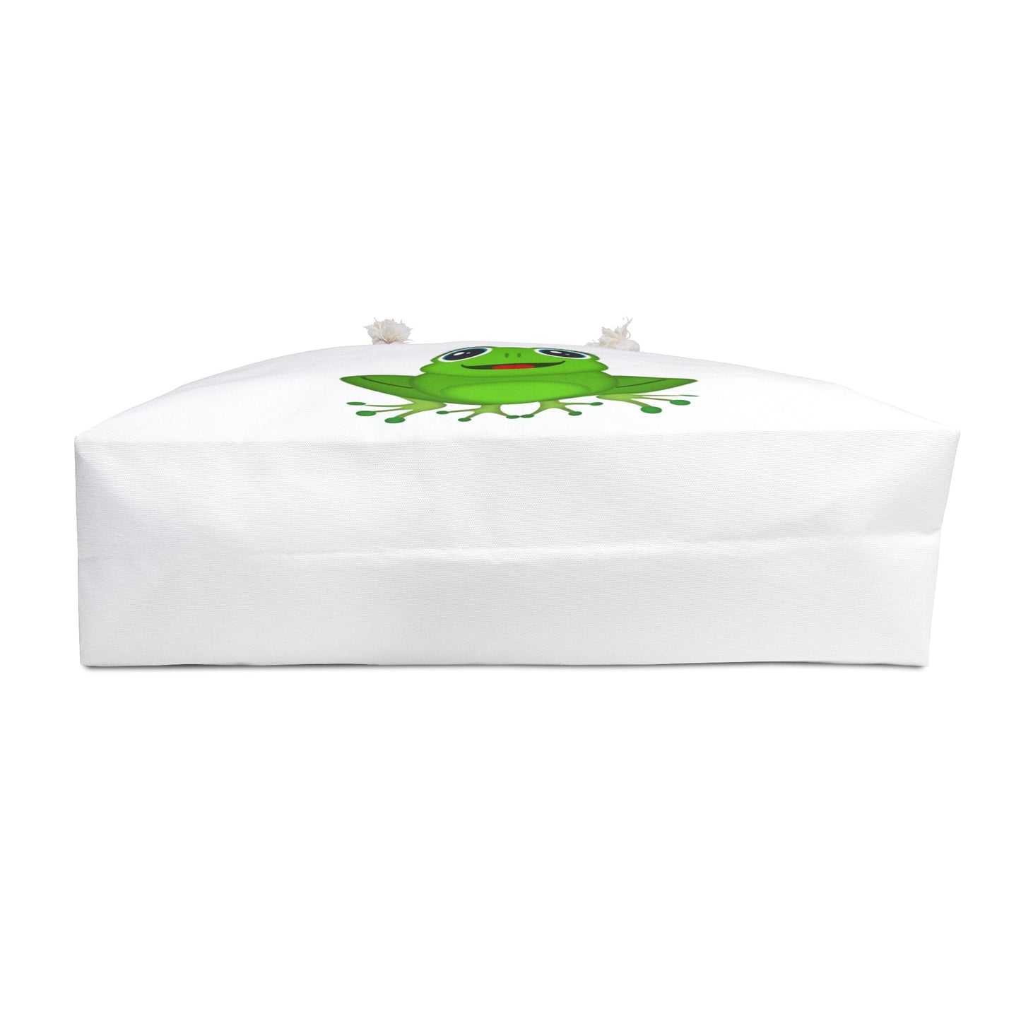 Frog-Themed Weekender Bag for Travel, Beach, Gym, Eco-Friendly Tote, Cute Green Frog Design