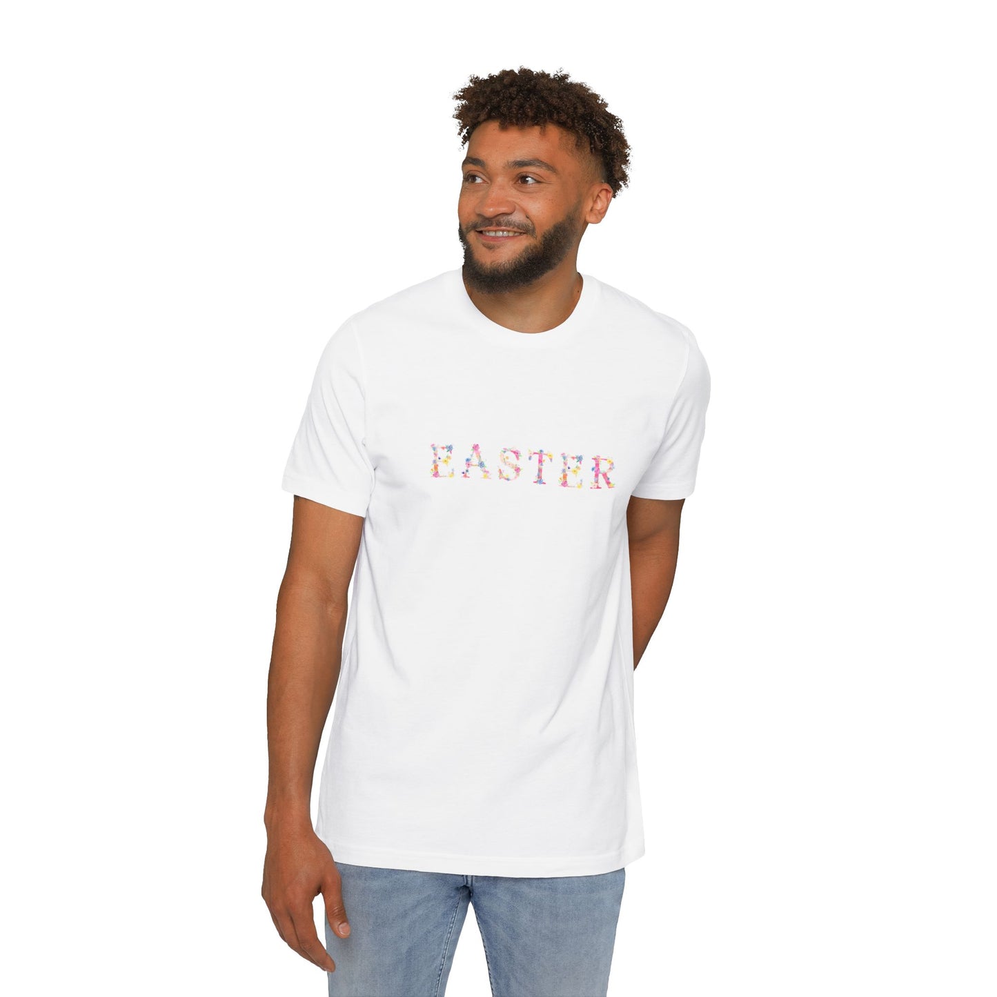 Easter Floral T-Shirt, Spring Tee, Unisex Jersey Shirt, Holiday Apparel, Spring Celebration Top