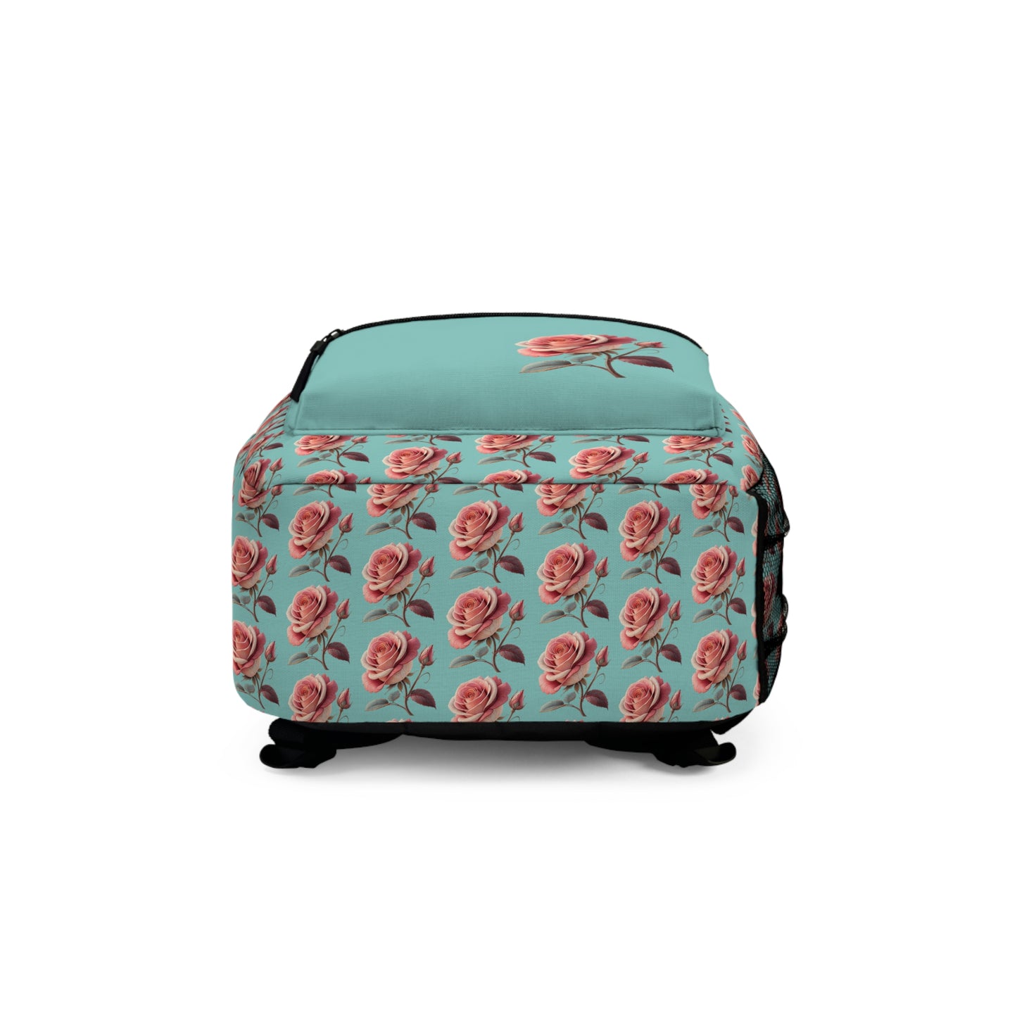 Floral Rose Pattern Backpack, Trendy School Bag, Cute Travel Rucksack, Stylish Accessories for Students, Ideal Gift for Her