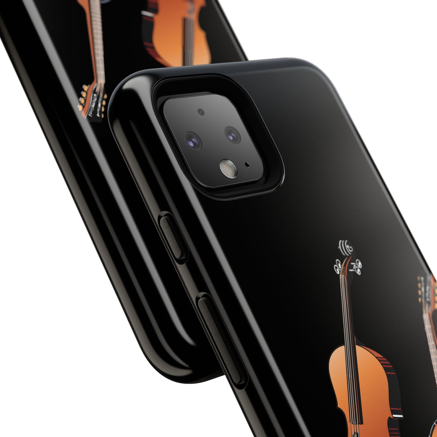 Musical Instrument Phone Case - Violin & Banjo Design, Music Lover Gift, Unique Phone Cover, Holiday Gift, Durable Tough Cases