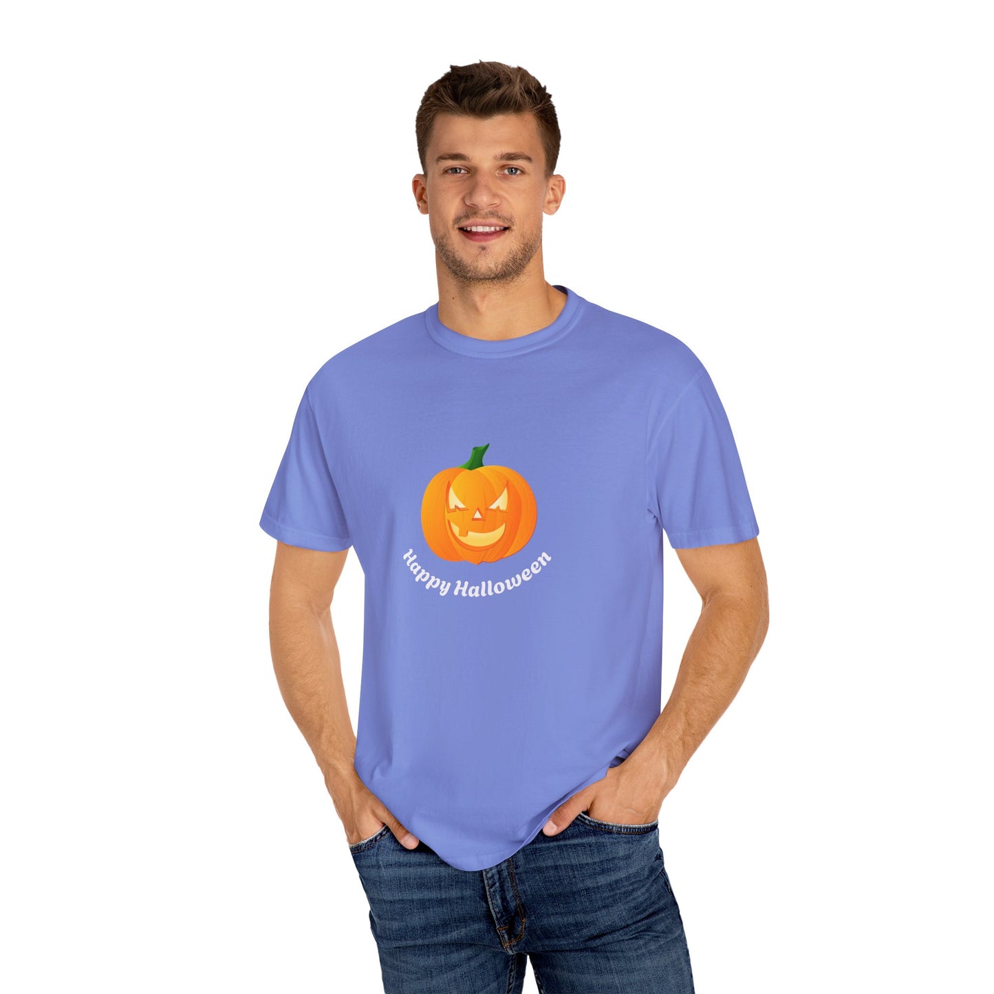 Halloween Pumpkin T-Shirt, Unisex Fall Shirt, Spooky Tee, Autumn Casual Wear, Trick or Treat Costume