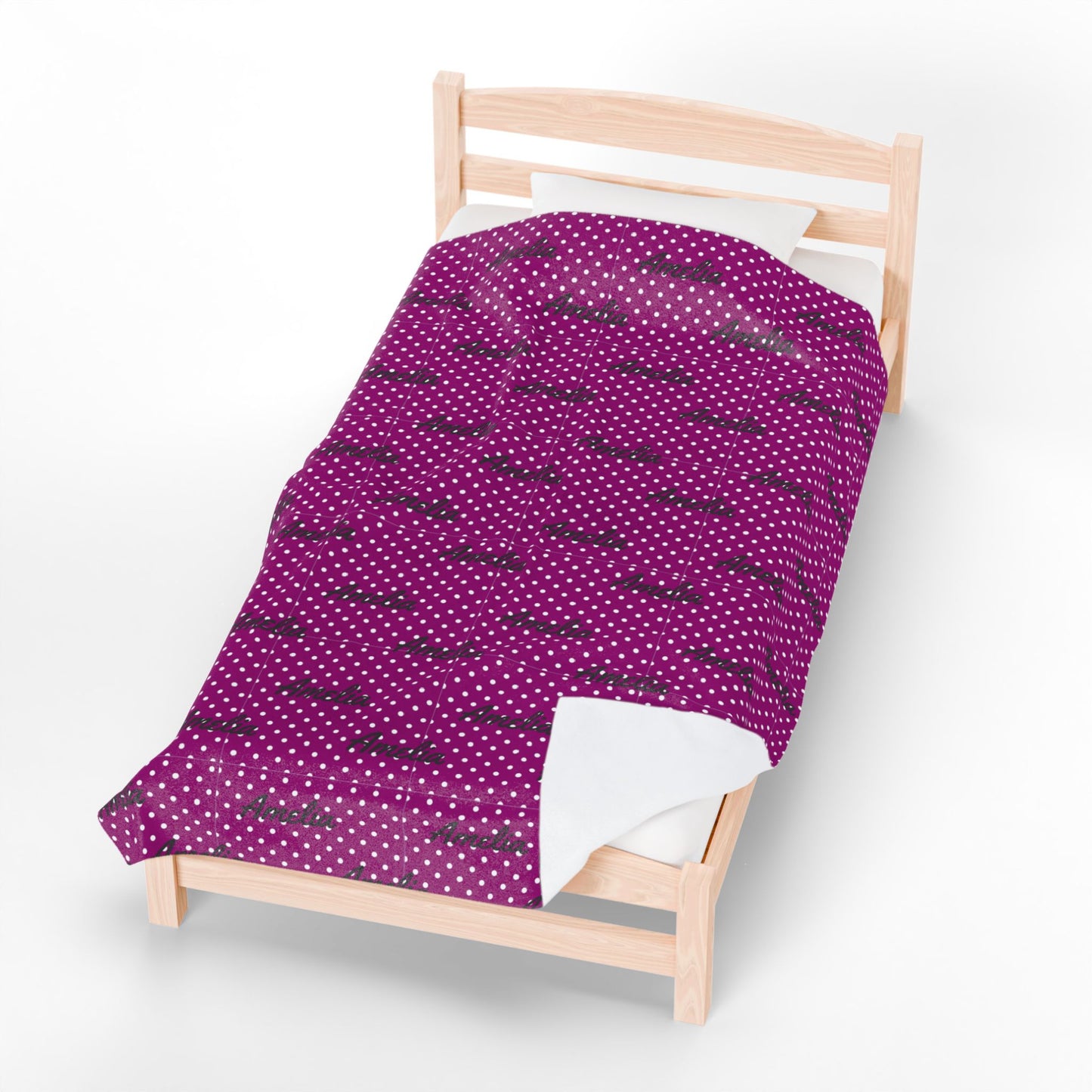 Cozy Velveteen Plush Blanket Amelia