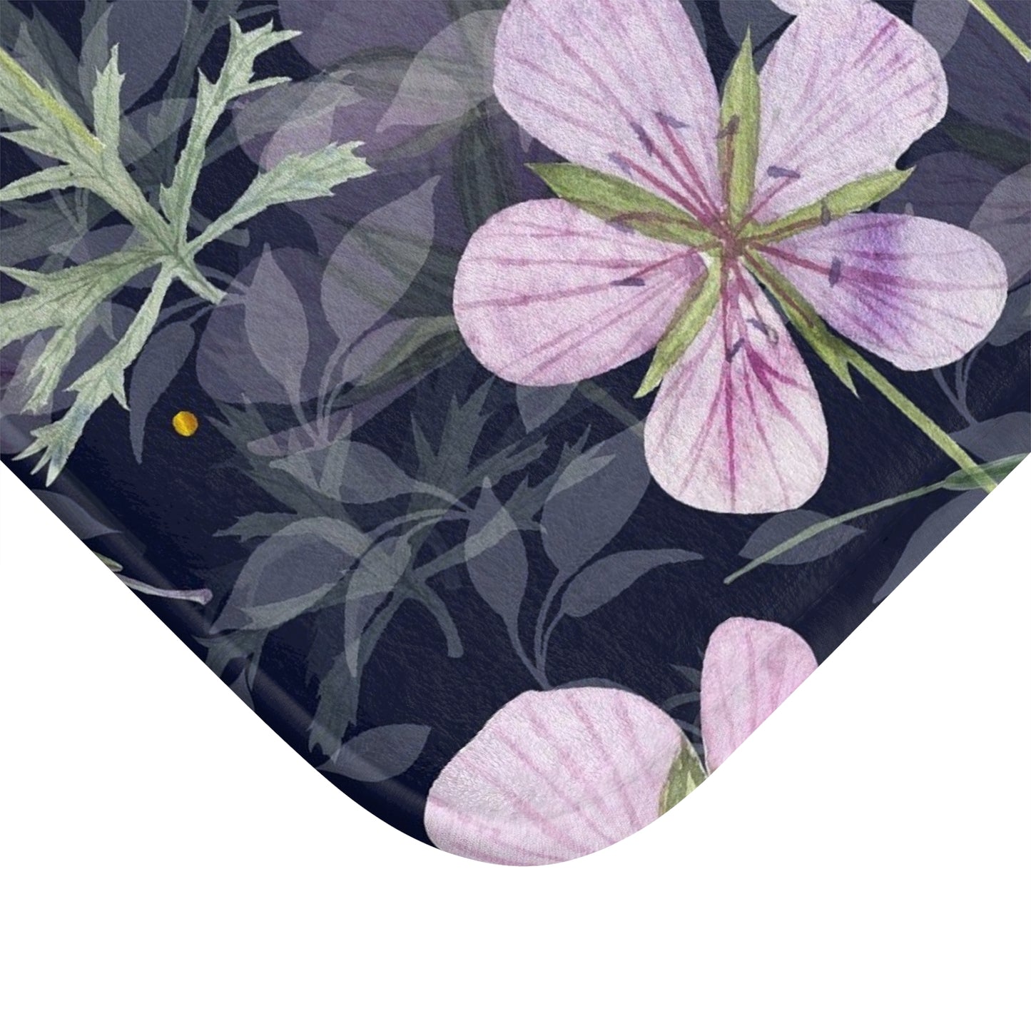 Floral Elegance Bath Mat - Soft Rug for Bathroom Decor, Home Spa, Spring Gift, Cozy Vibe