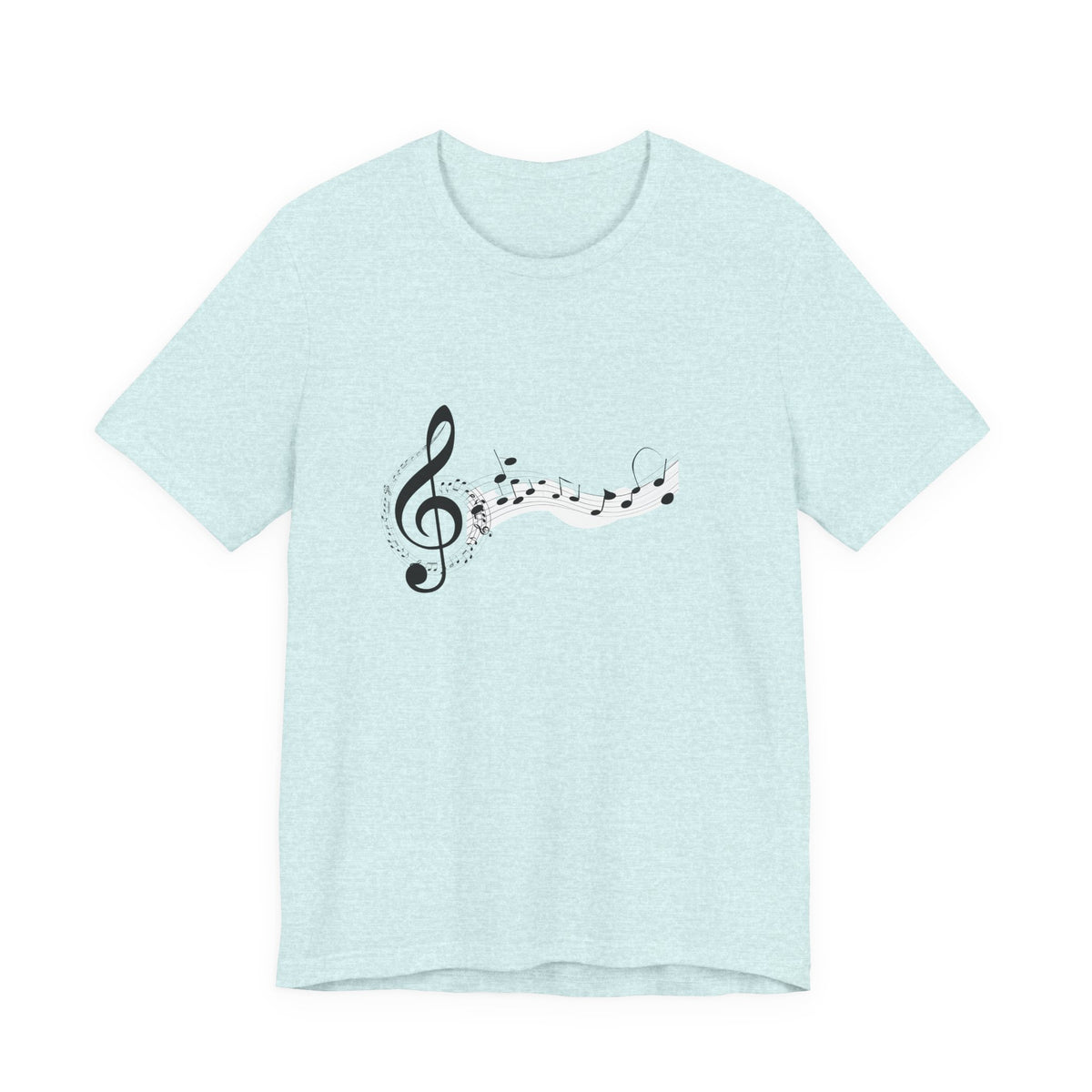 Musical Notes Short Sleeve Tee for Music Lovers