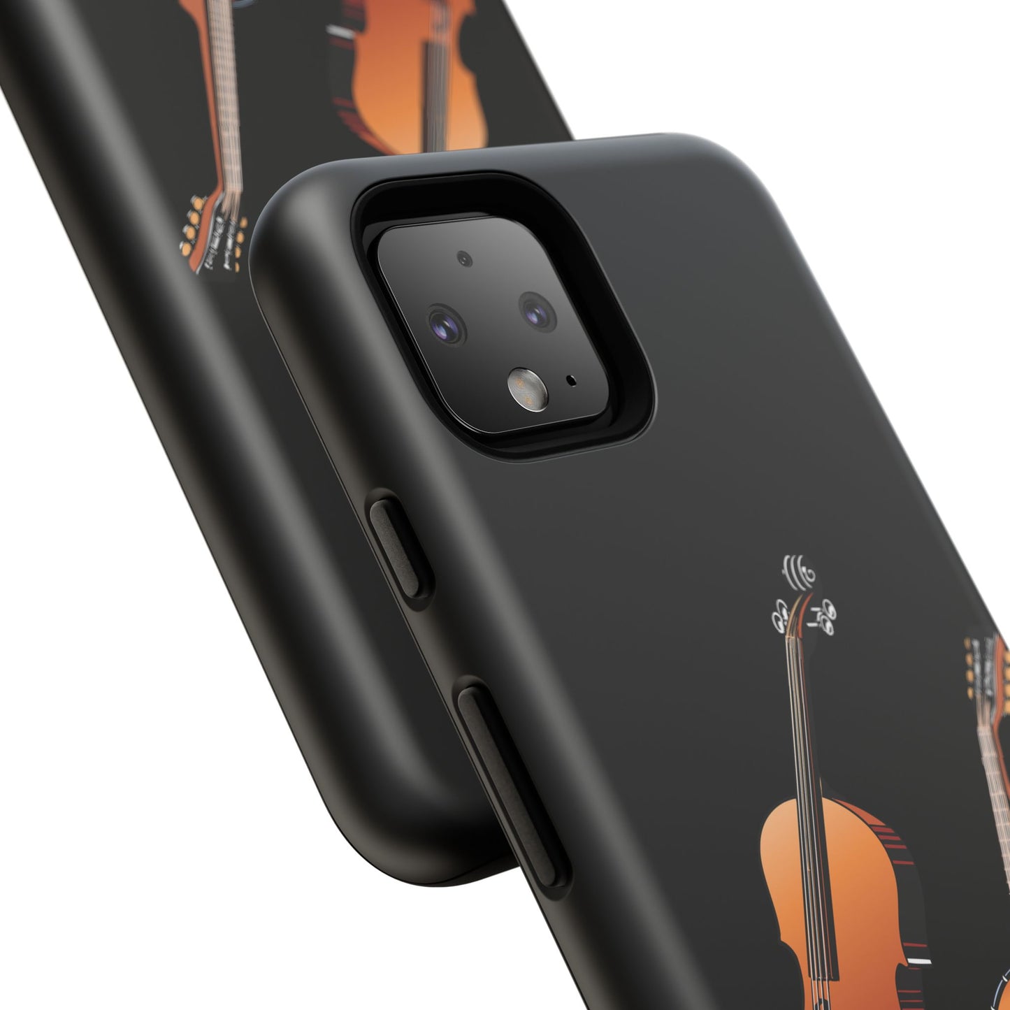 Musical Instrument Phone Case - Violin & Banjo Design, Music Lover Gift, Unique Phone Cover, Holiday Gift, Durable Tough Cases