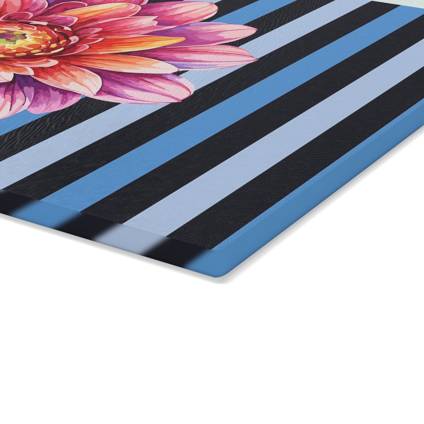 Vibrant Floral Glass Cutting Board, Kitchen Decor, Cooking Gift, Home & Garden, Unique Housewarming Gift