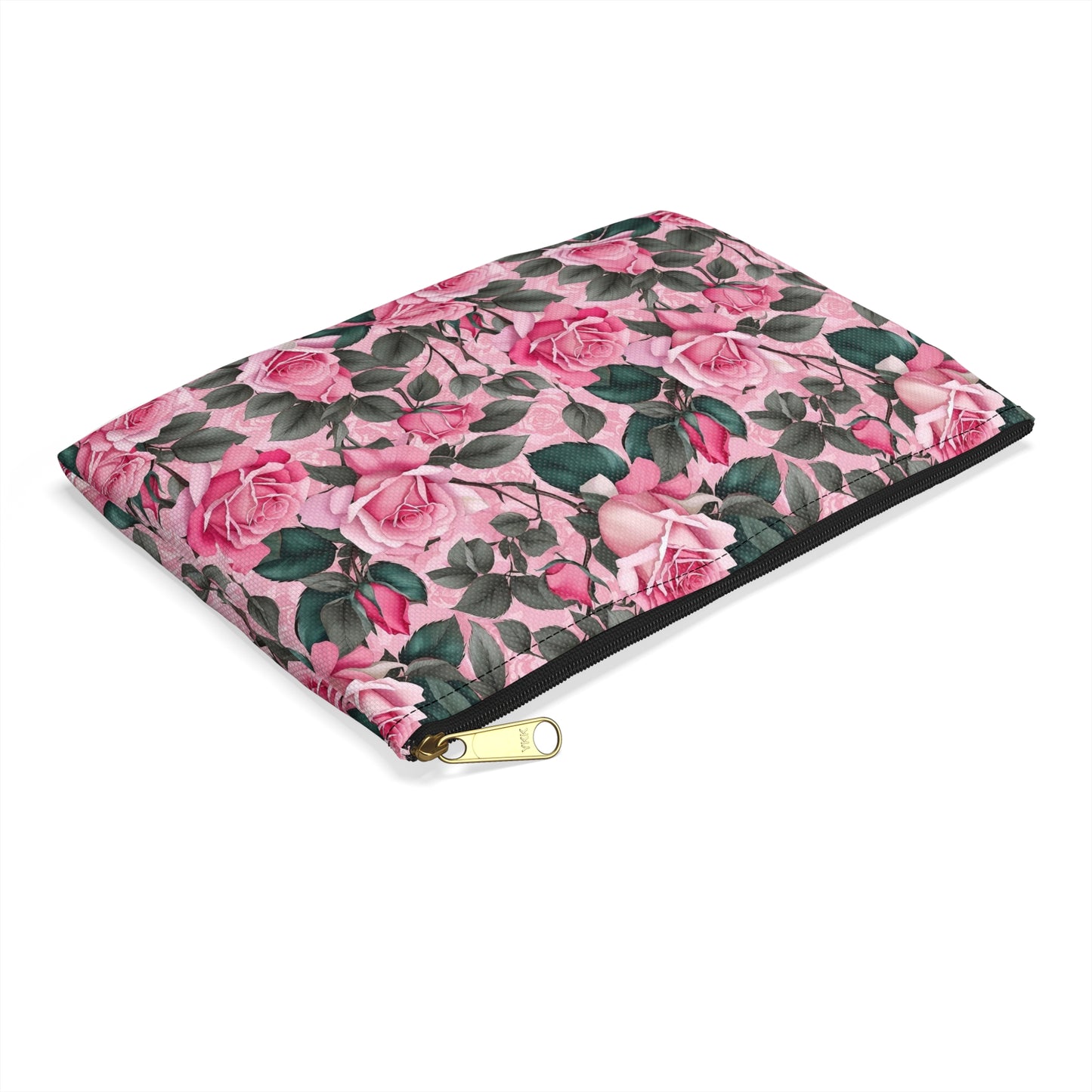 Floral Accessory Pouch - Perfect for Travel, Makeup, and Organizing, Gifts for Her, Bridal Accessories, Rose Pattern Clutch