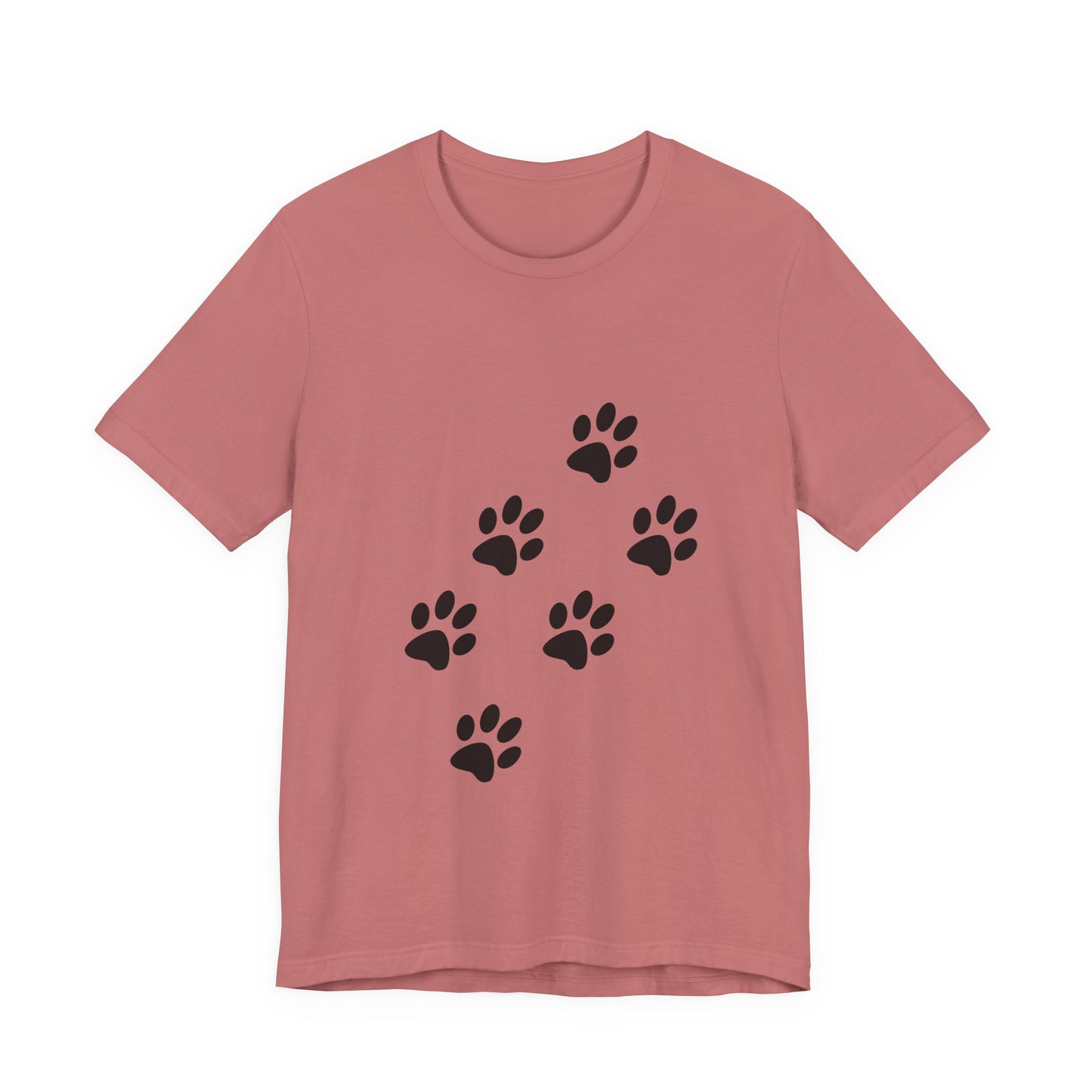 Paw Print Short Sleeve Tee | Unisex Animal Lover Shirt, Pet Owner Gift, Casual Wear, Gifts for Dog Lovers, Comfortable T-Shirt