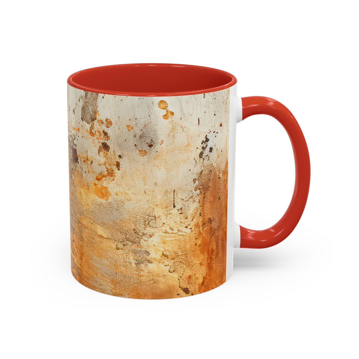 Rustic Accent Coffee Mug, Unique Artistic Mug