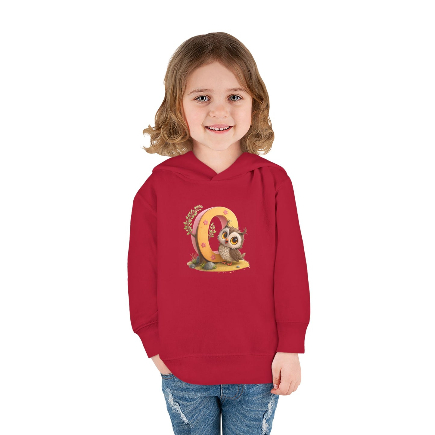 Adorable Toddler Owl Pullover Fleece Hoodie, Cute Kids Hoodie, Owl Design, Cozy Toddler Apparel, Perfect for Gifts and Playtime