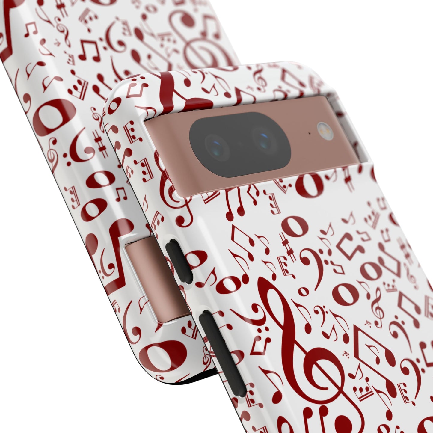 Musical Note Phone Case, Tough iPhone Cover, Gift for Musicians, Customizable, Music Lover's Accessory, Durable Phone Protection