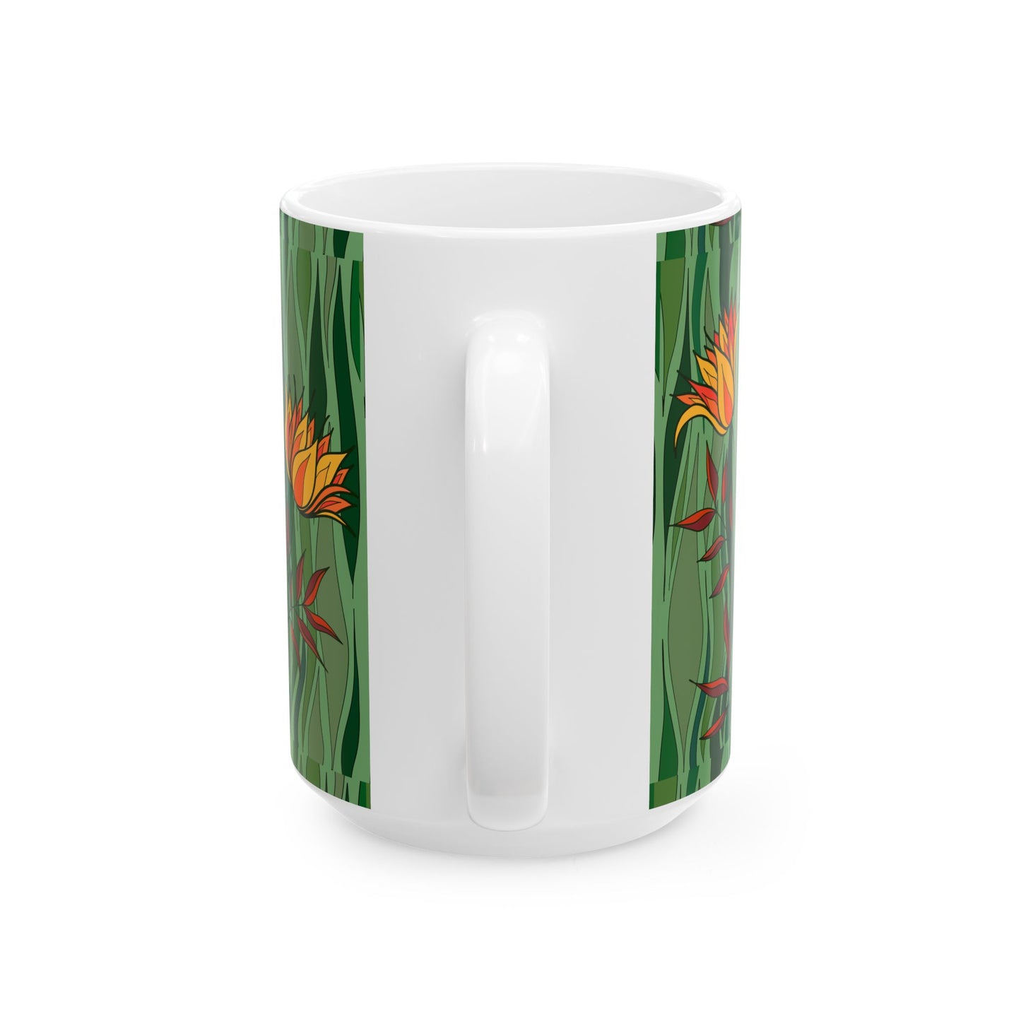 Vibrant Floral Ceramic Mug - Perfect Gift for Flower Lovers, Tea and Coffee Enthusiasts, Home Decor, Spring Celebrations, Unique Kitchenware