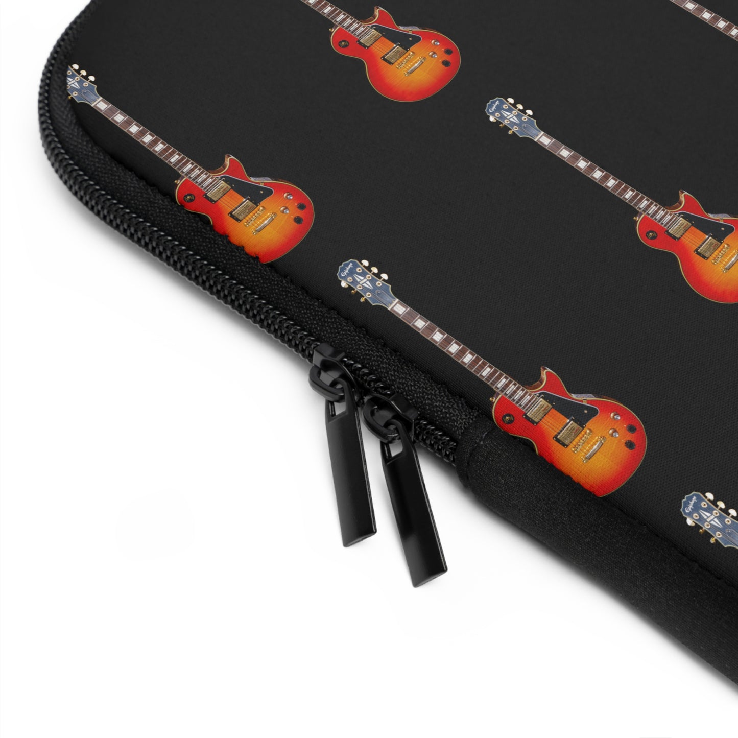 Guitar Pattern Laptop Sleeve | Music Lover Gift, Tech Organizer, Unique Laptop Case, Geek Gift, Rock Music Accessory