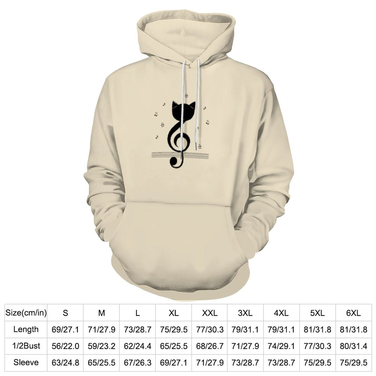Hoodie with Double-layer hood Cat