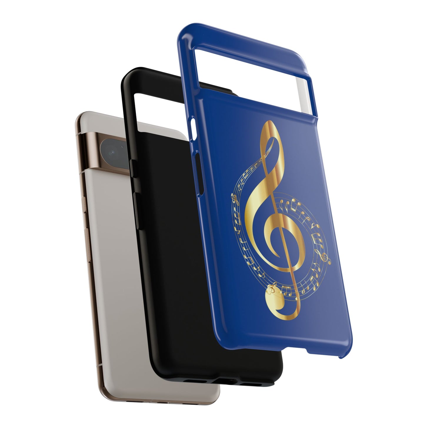 Tough Cases Blue and Gold Musical Note