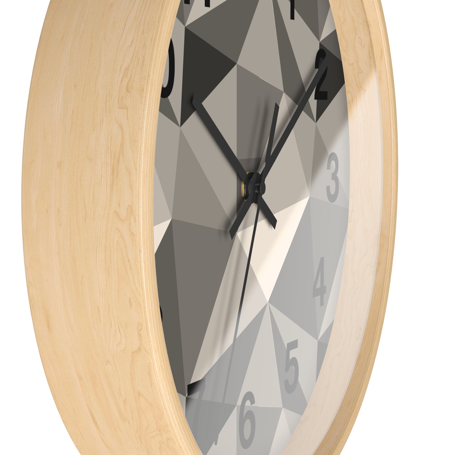 Geometric Wall Clock, Modern Home Decor, Minimalist Timepiece, Stylish Office Clock, Unique Gift for Housewarming, Monochrome Design