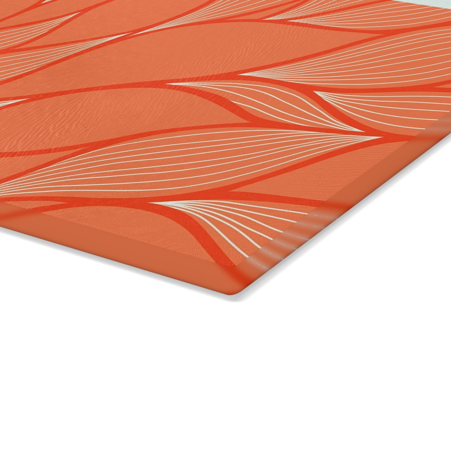 Elegant Floral Design Glass Cutting Board - Perfect for Weddings, Housewarming, or Any Culinary Enthusiast